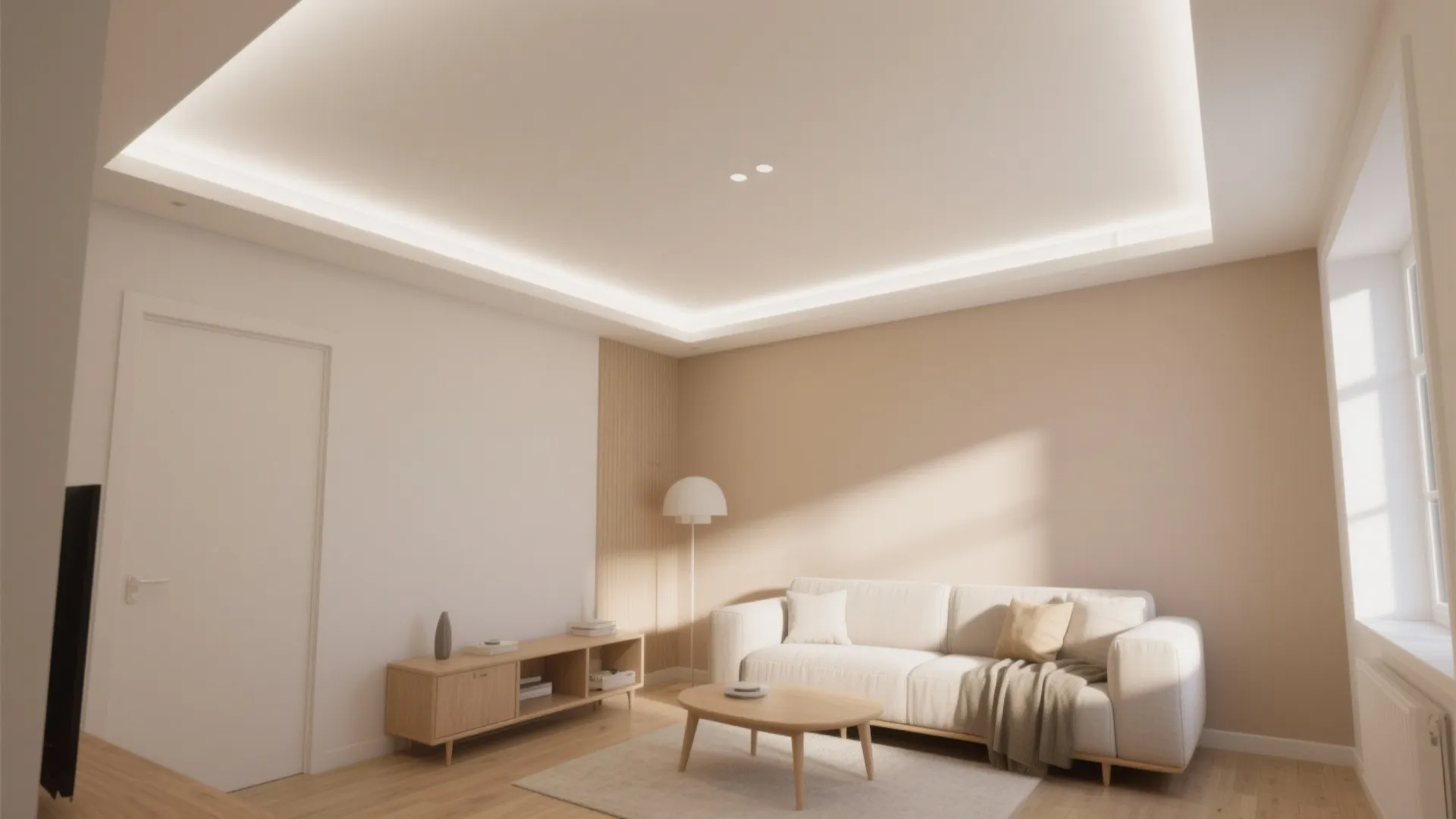 1. Paint the ceiling a lighter shade than the walls