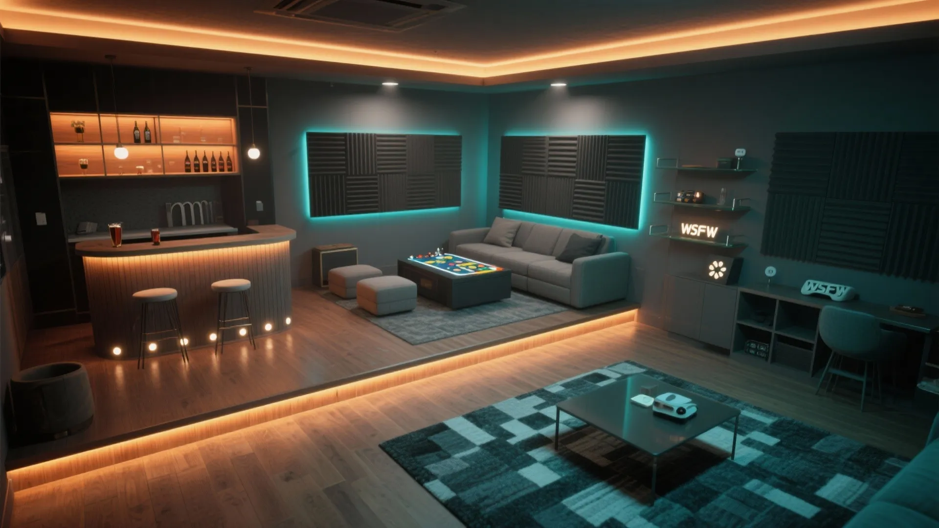 Acoustic, Lighting, and Mood Layering