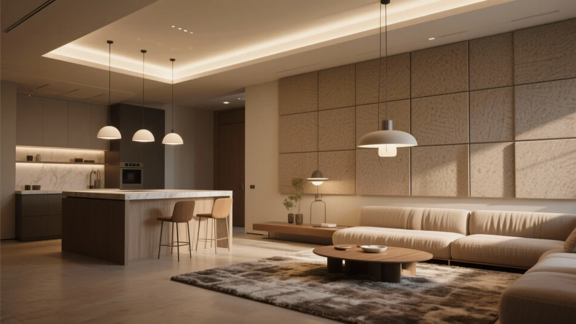 5. Zoned Lighting and Acoustic Strategies