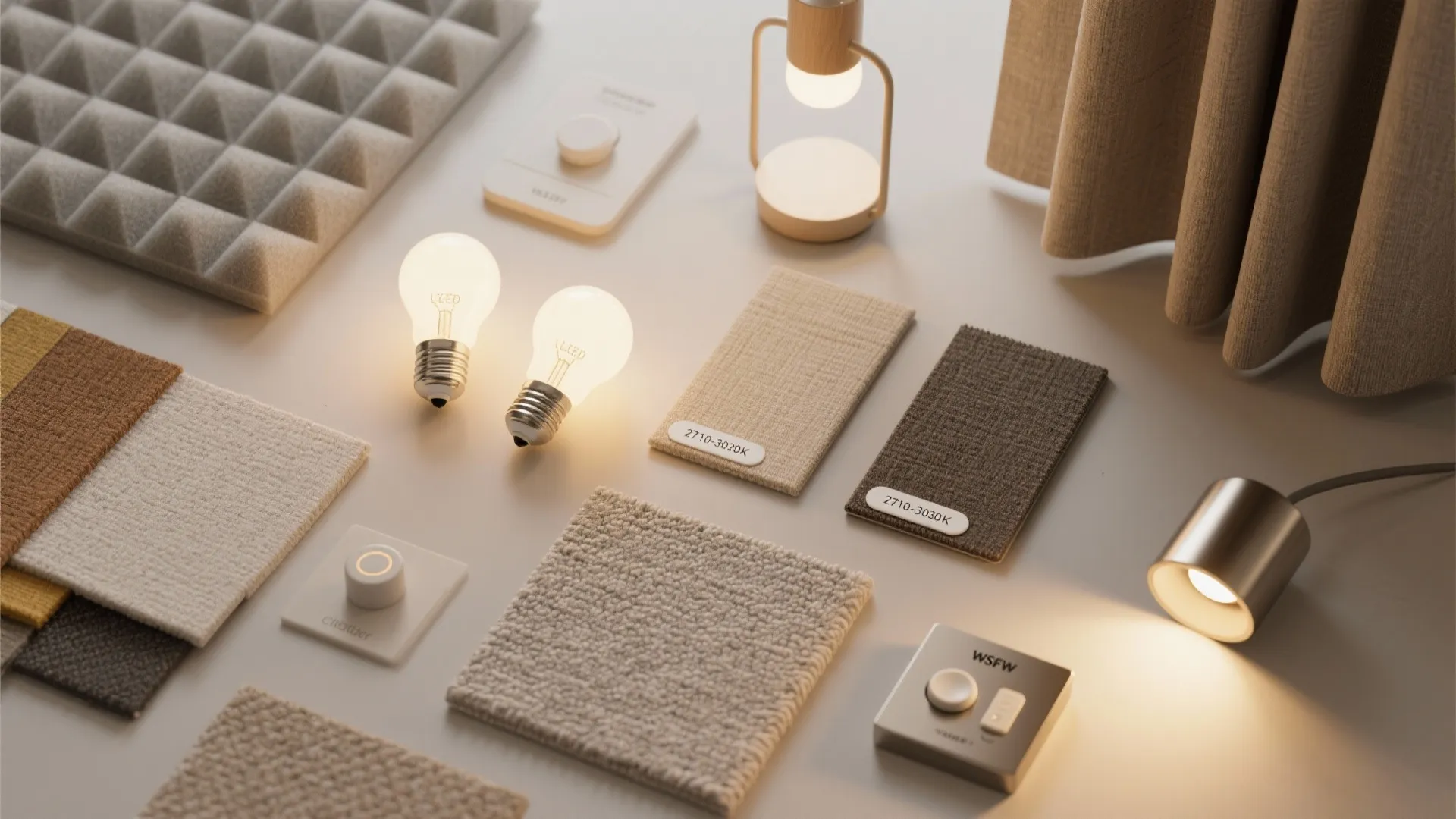 Soft lighting, sound control, and wellness routines