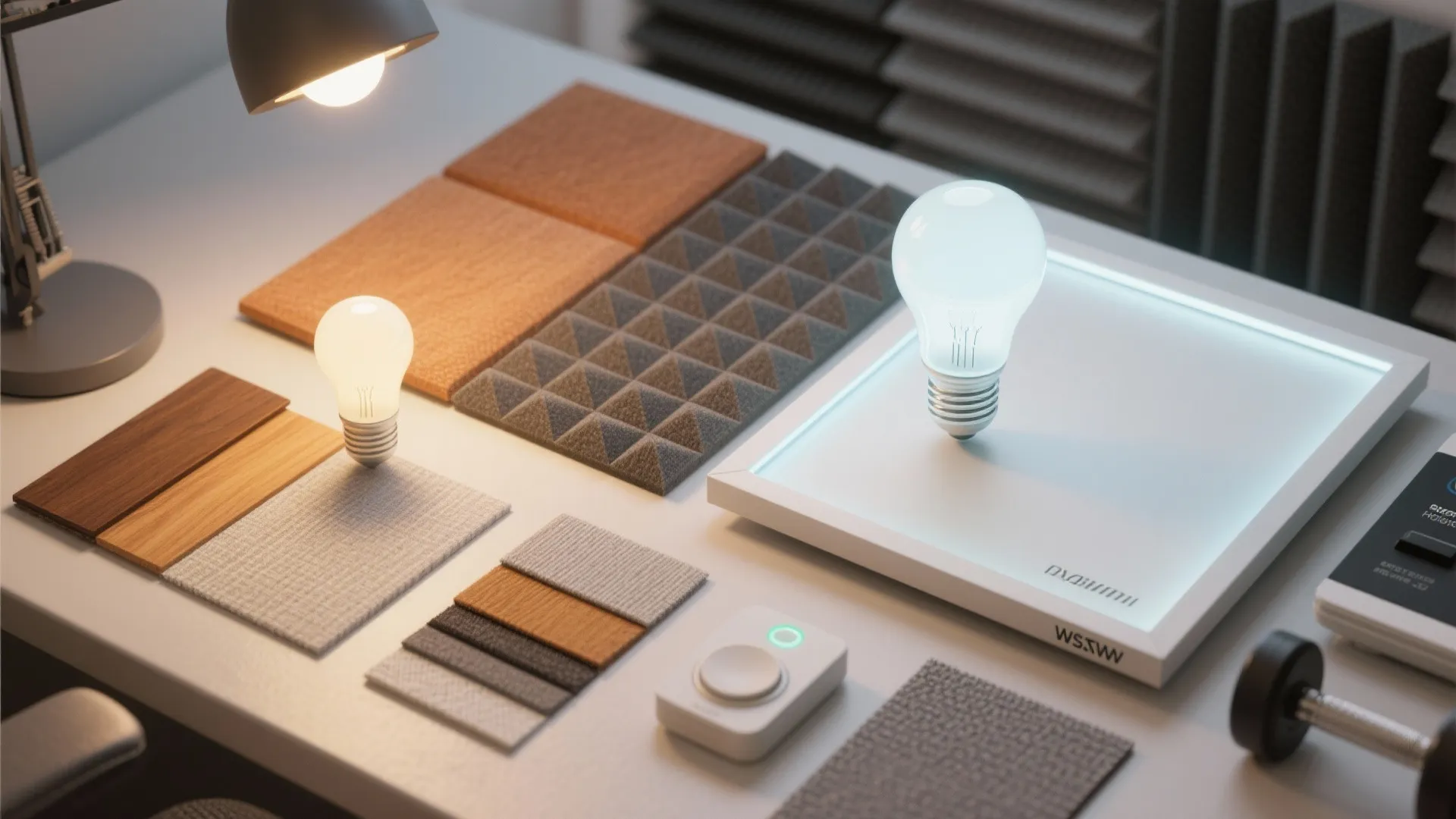 5. Smart lighting and acoustic treatments