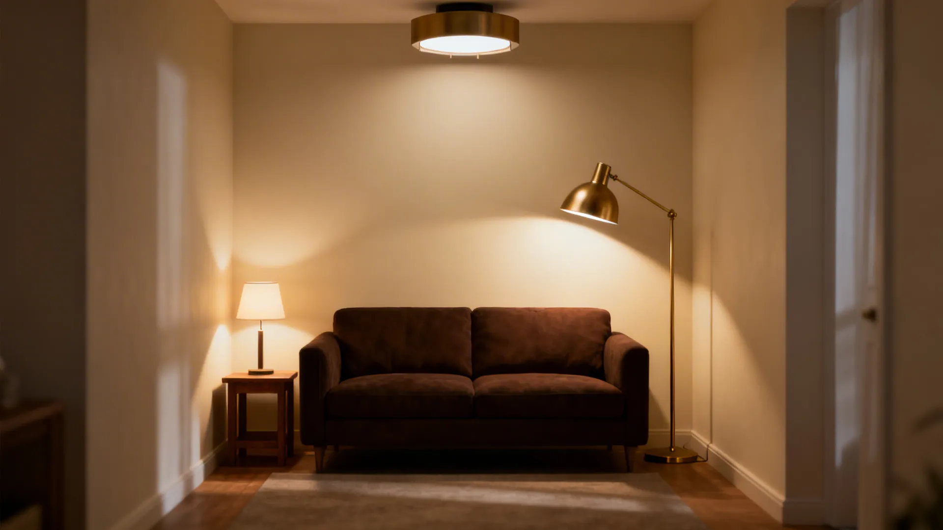 4. Anchor the seating with strategic lighting