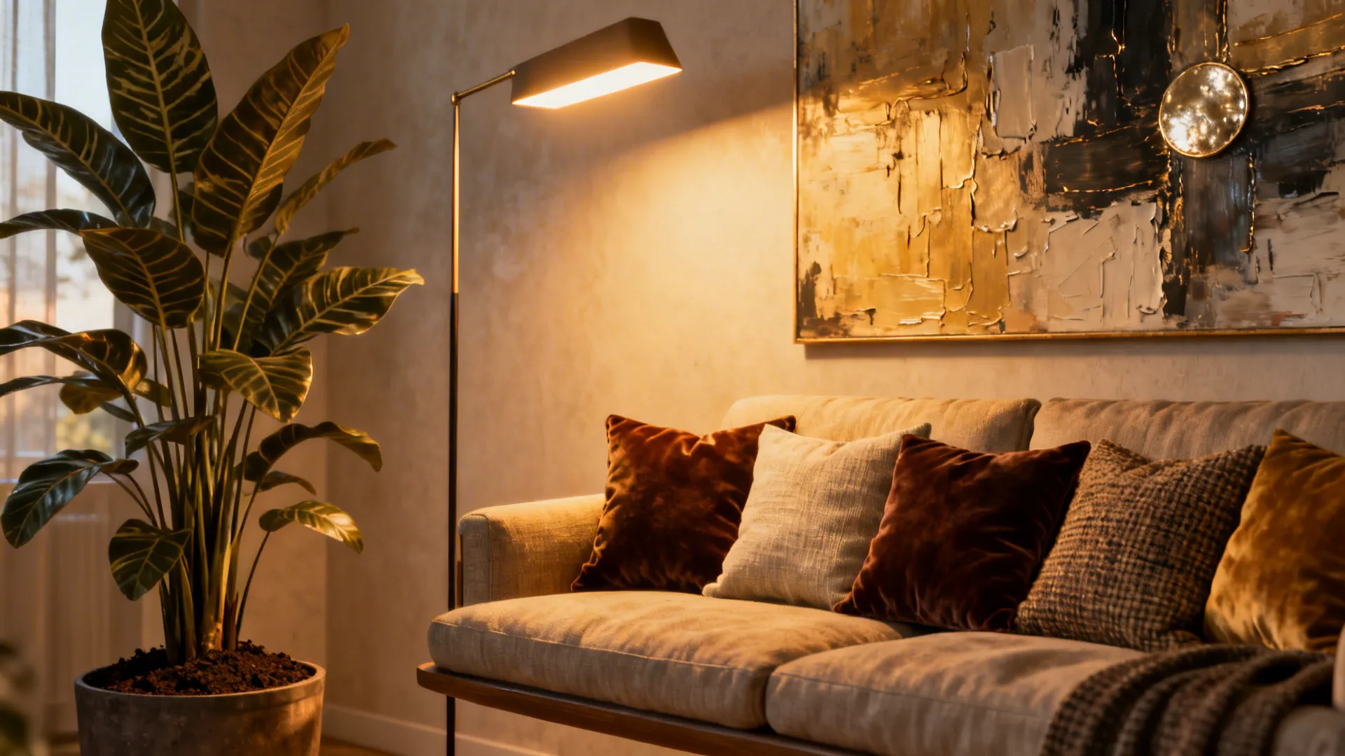 3. Anchor with lighting and art