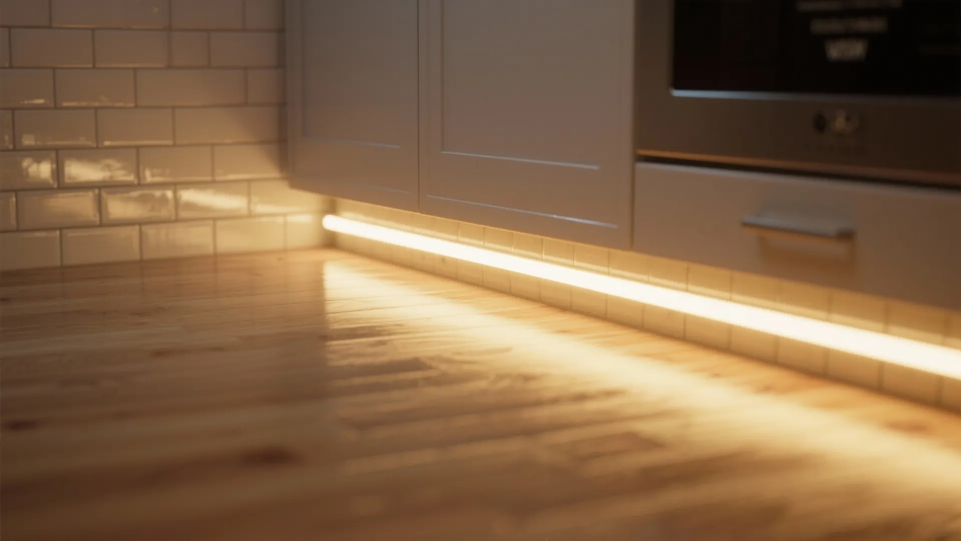 4. Integrated lighting and reflective finishes