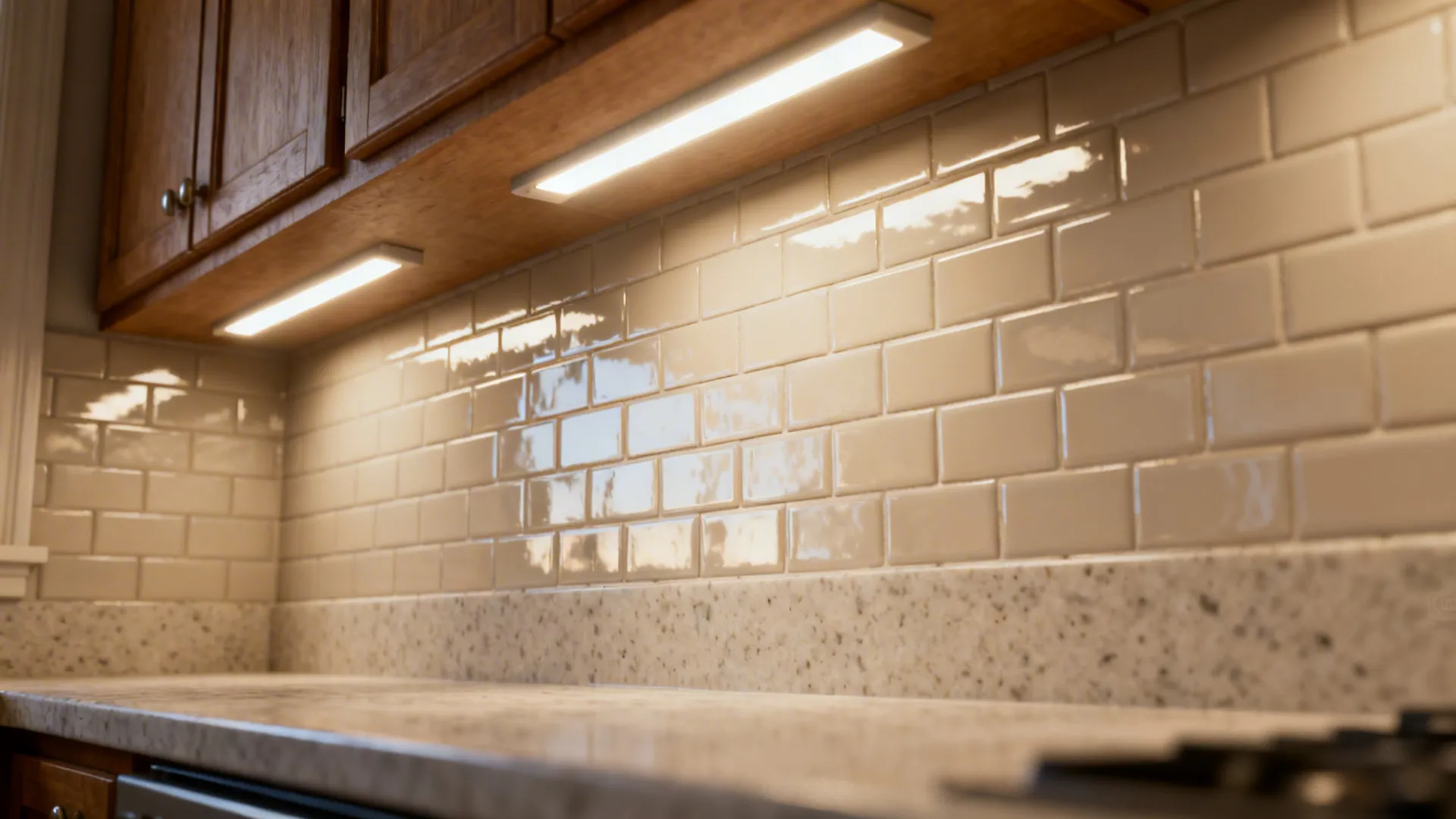 5. Focus lighting and reflective finishes