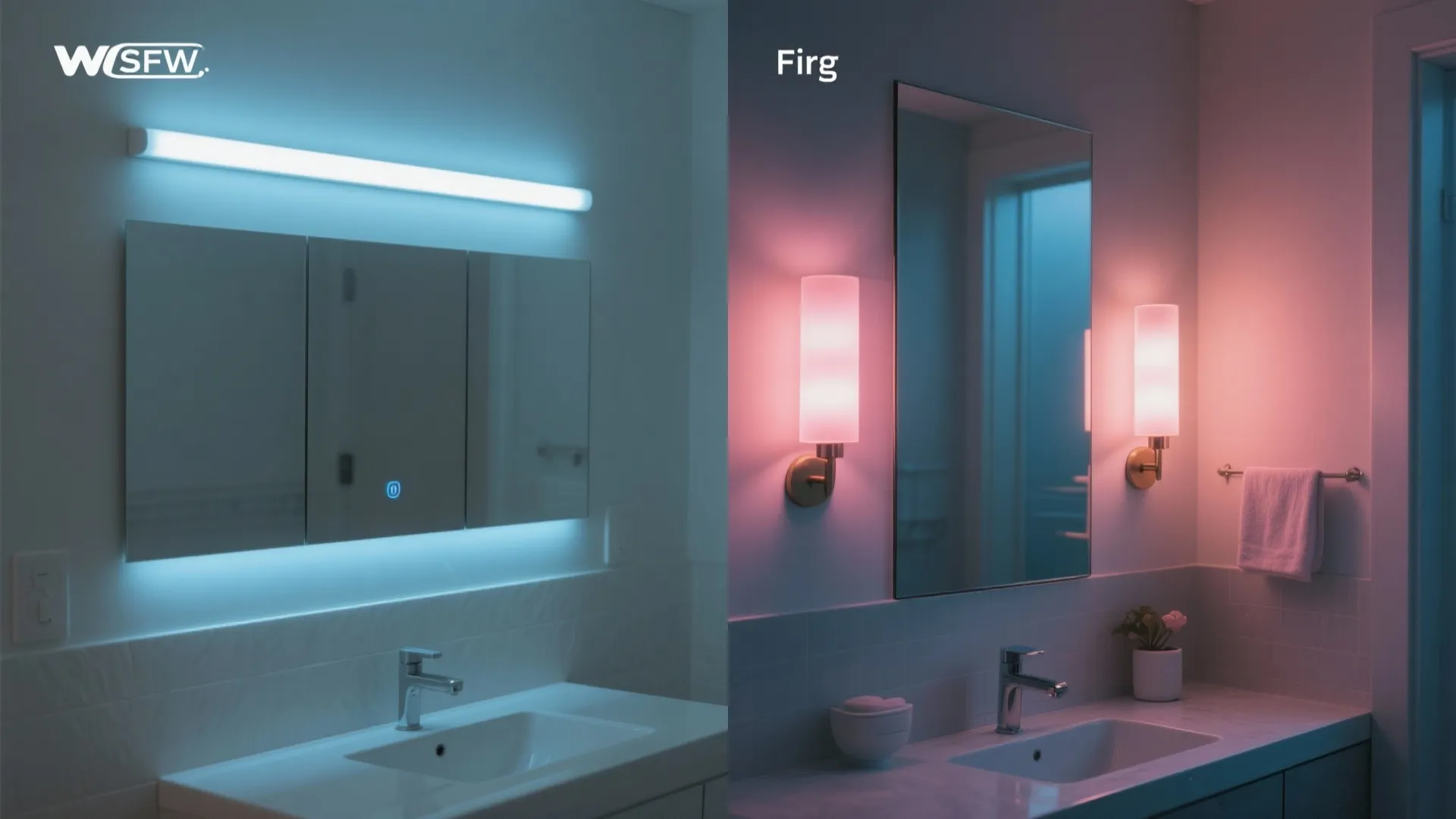 Rose-Tinted Lighting and Mirrors