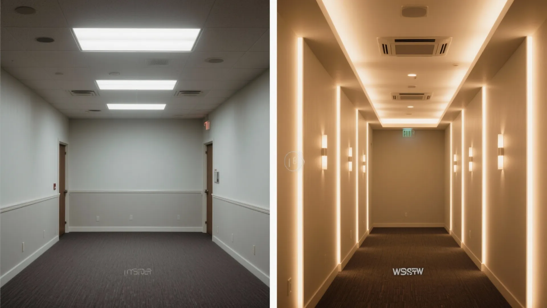 Human-centric lighting: layered LED, vertical illumination, and glare control