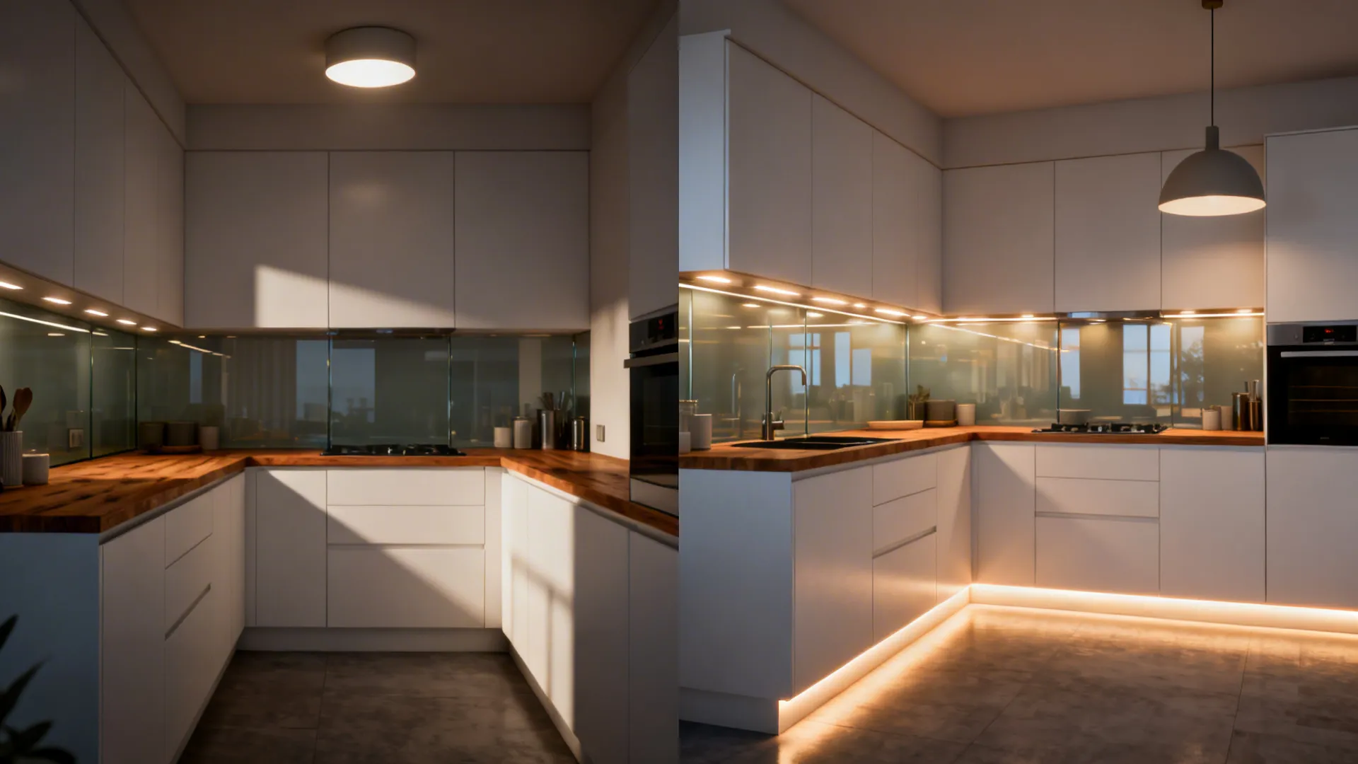 Flexible lighting layers in a tiny footprint