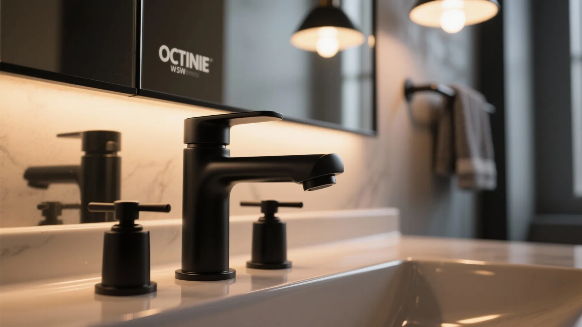 5. Layered Lighting and Black Hardware