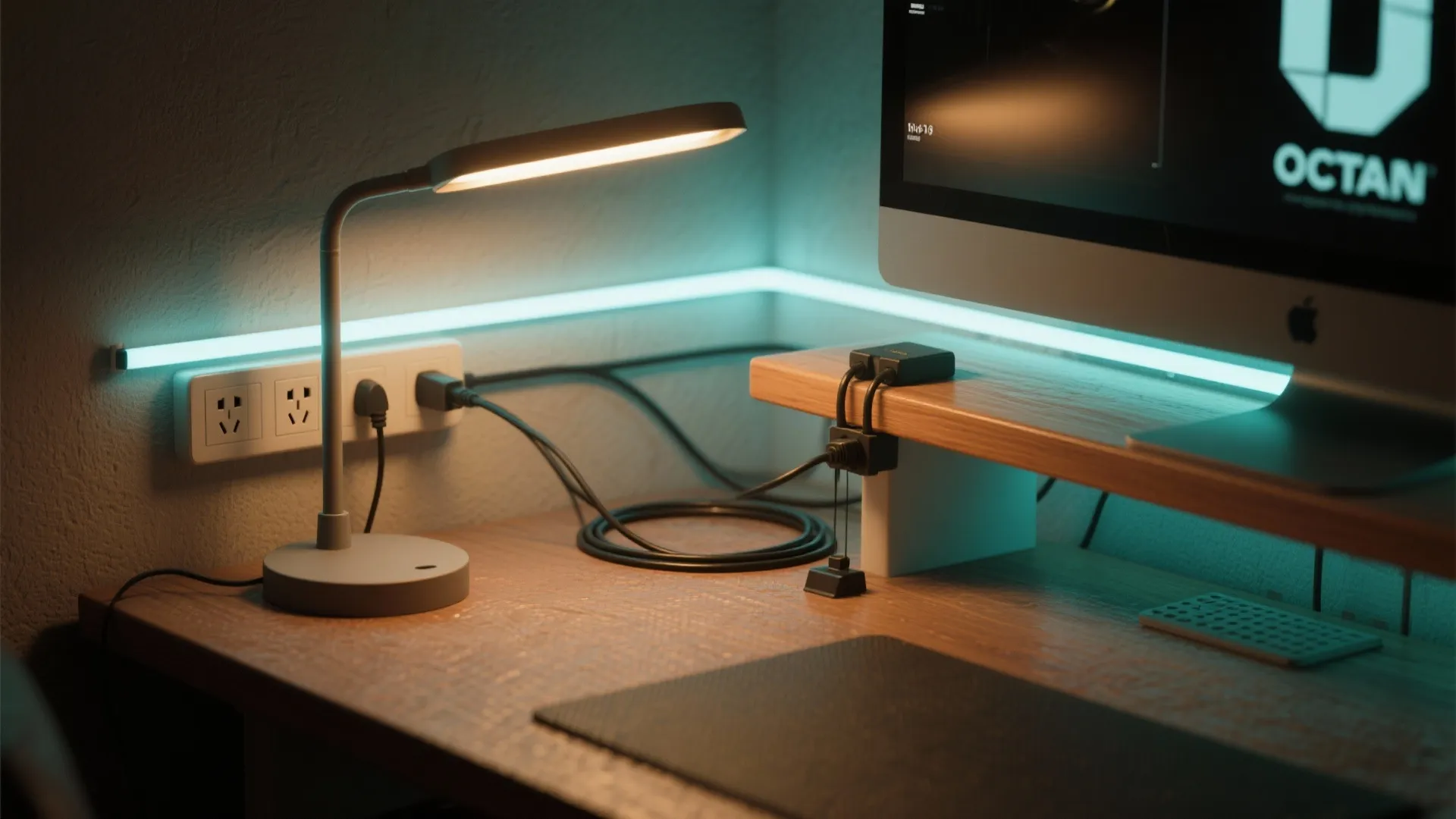 5. Zoned Lighting and Cable Management