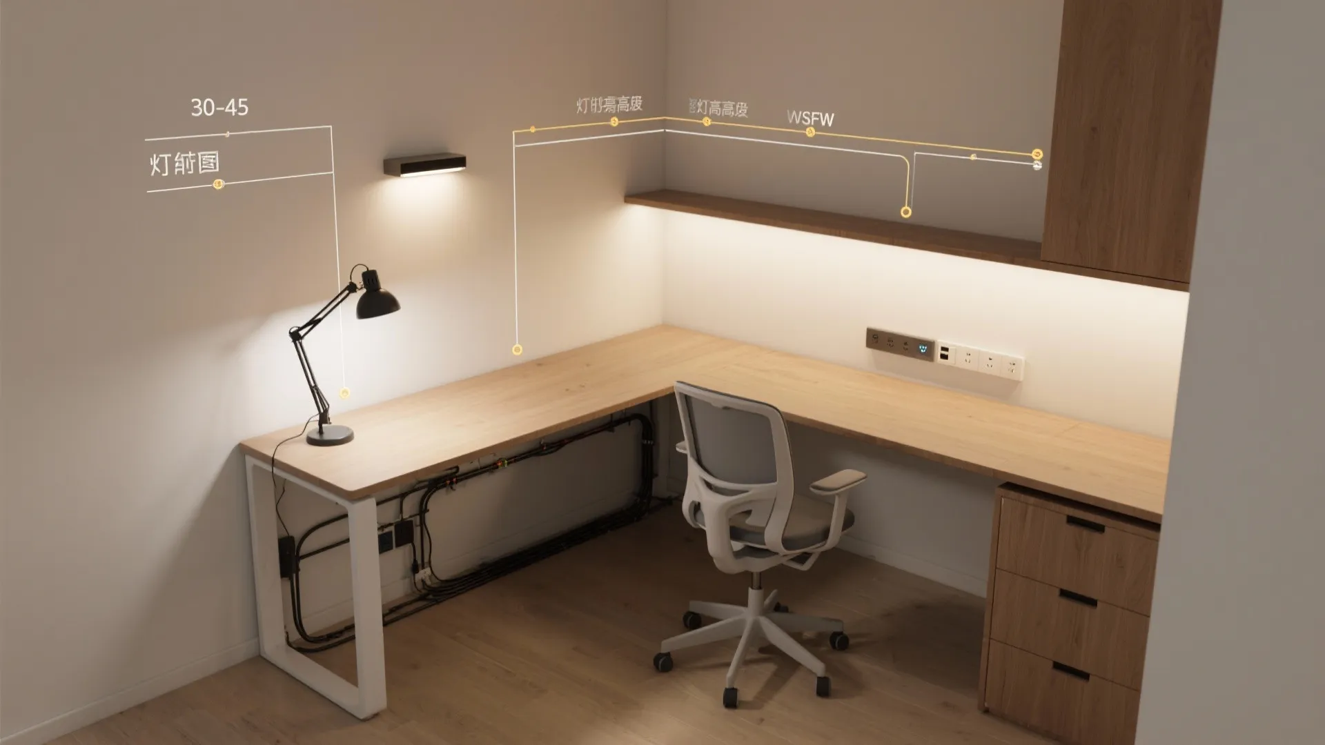 Flexible Lighting and Cable Discipline