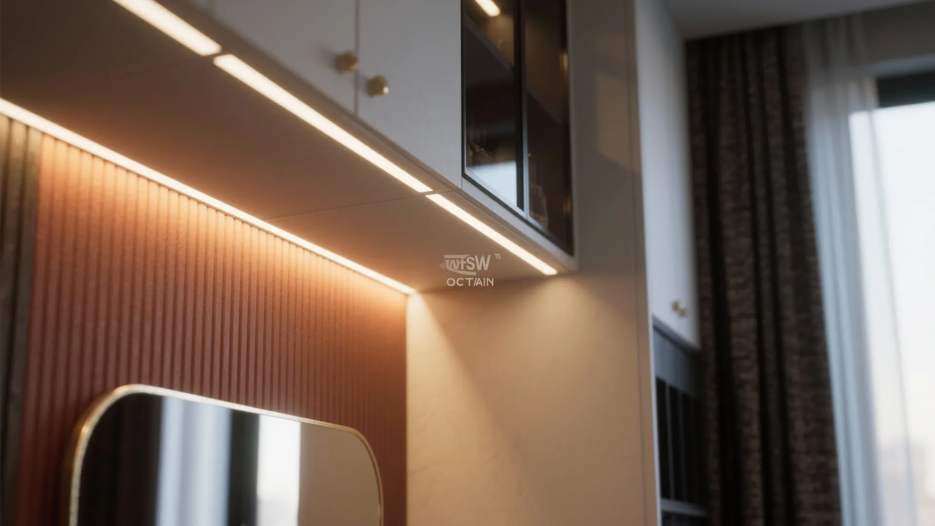 5. Layered lighting and color for perceived space