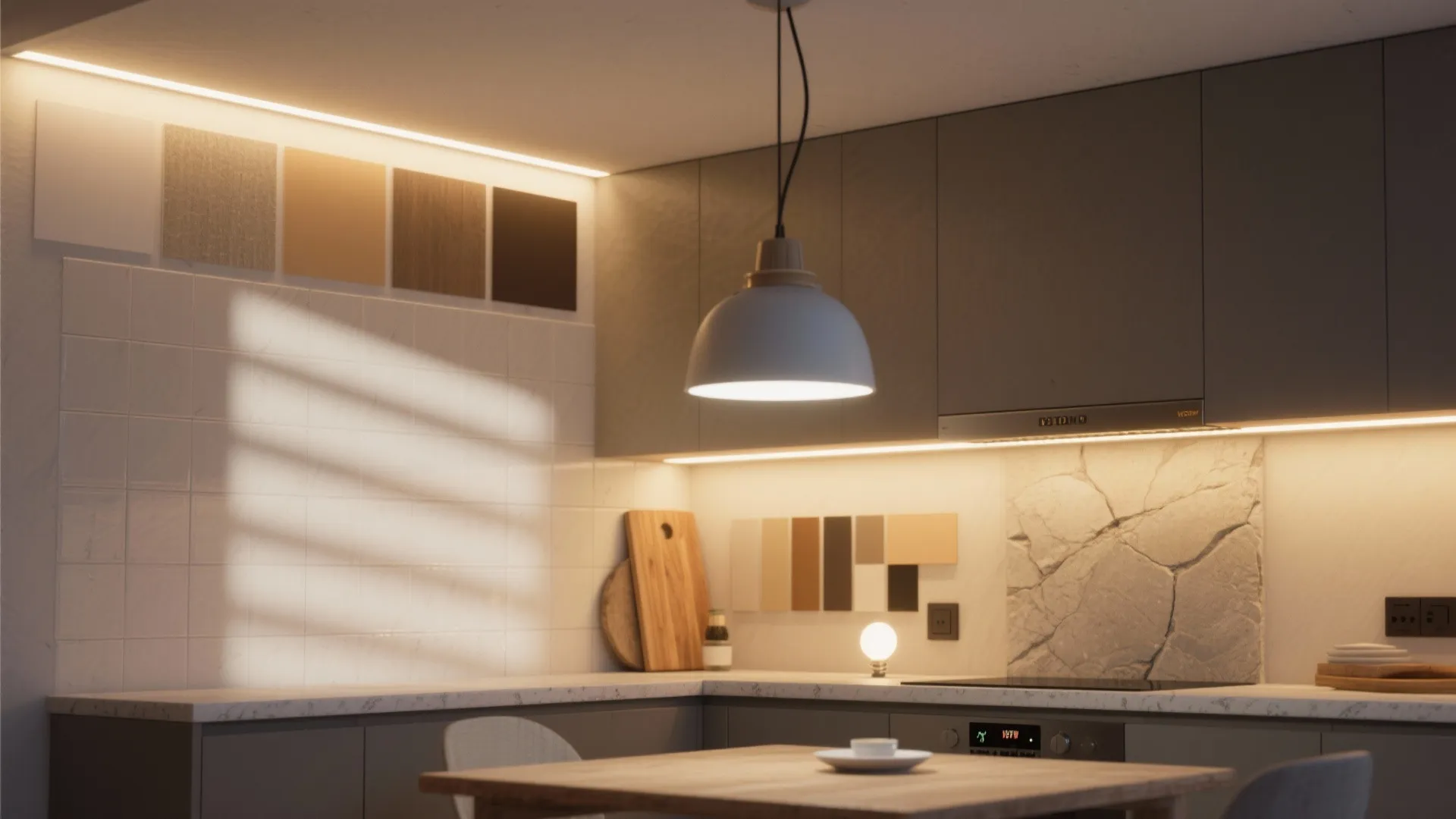 5. Layer lighting and color to expand the feel