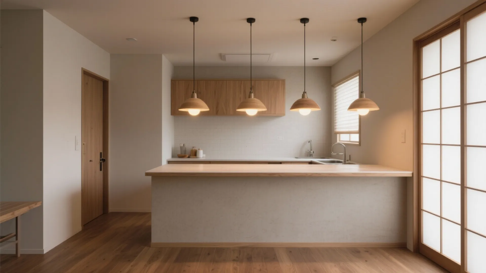 Tips 4: 照明と色でカウンターを“場”にする（日式風格・日本都市の暮らしに合う）