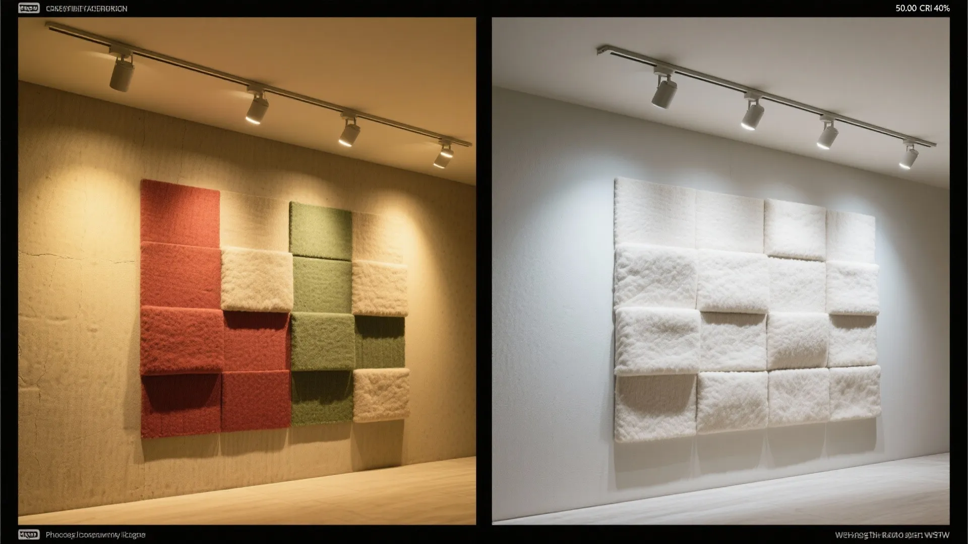 Lighting the wall for true color checking