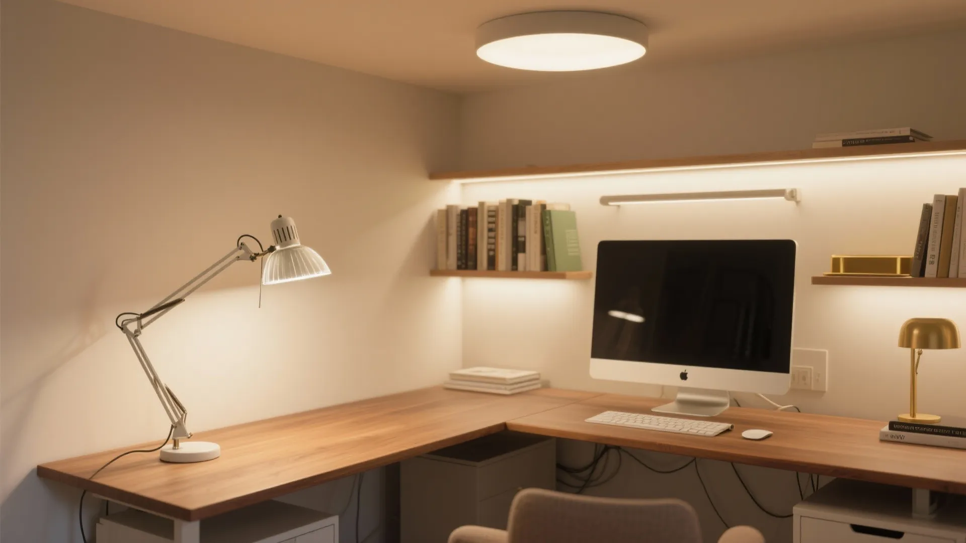 Layered lighting that boosts focus