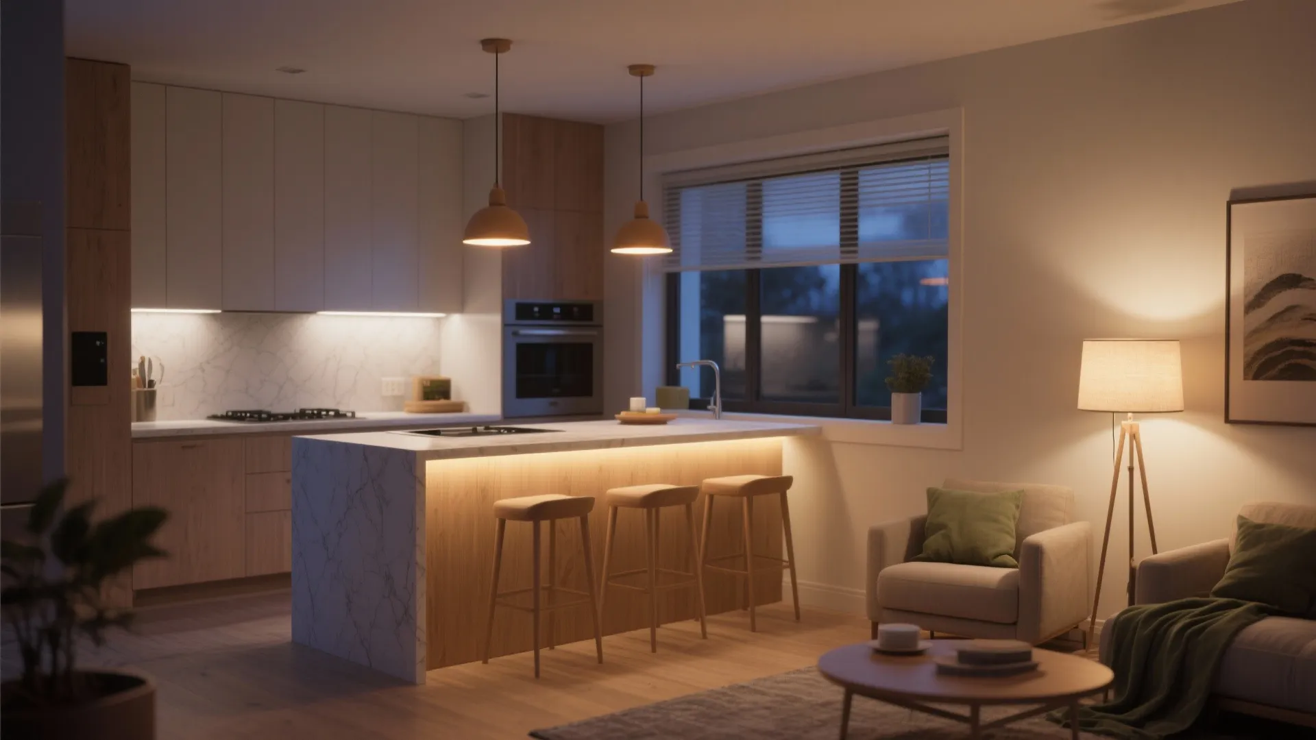 Layered Lighting That Defines Zones