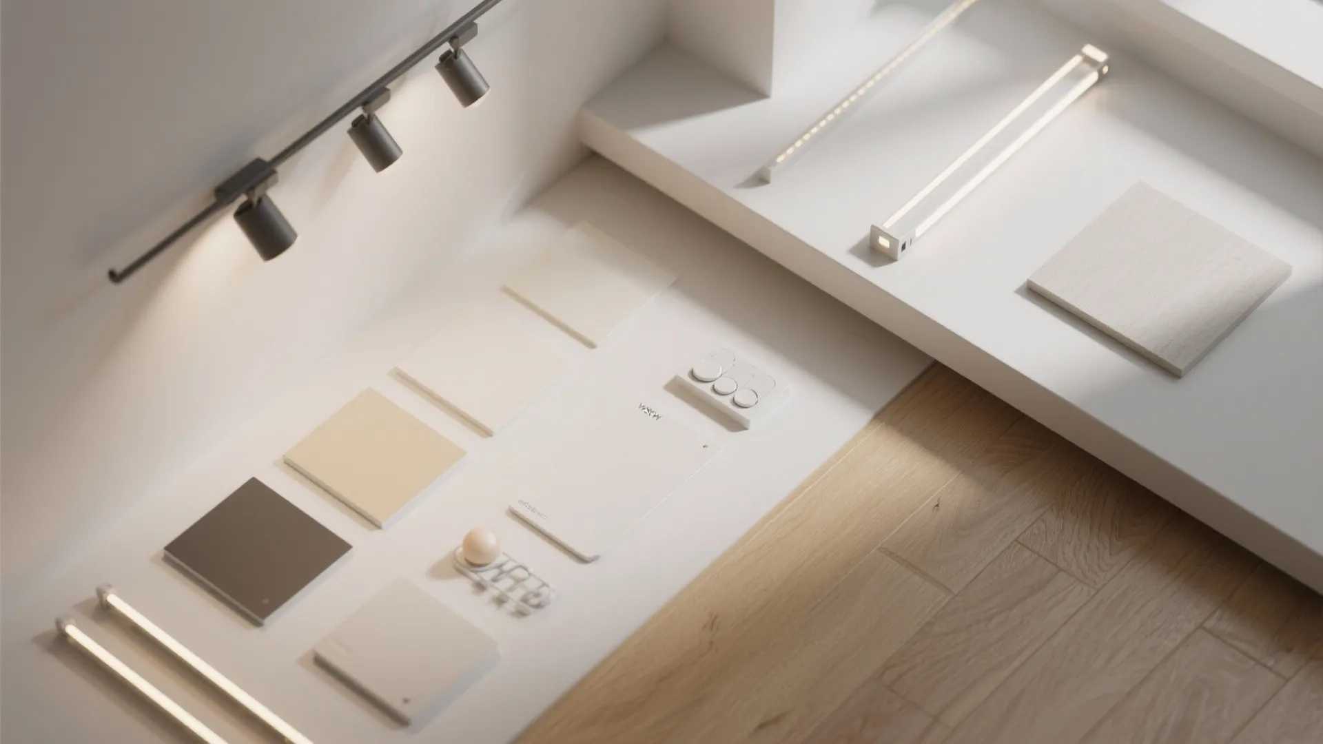 Layered lighting and reflective palettes