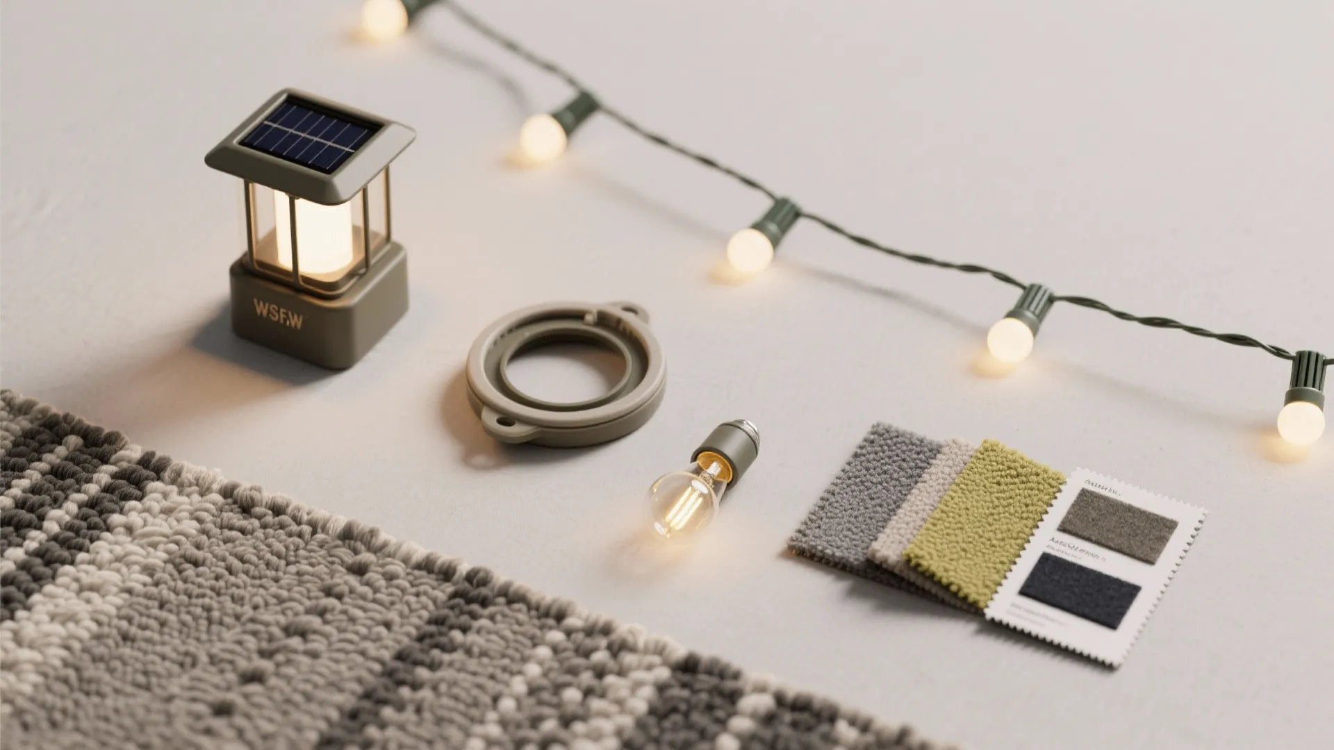 Soft lighting layers and weatherproof textiles