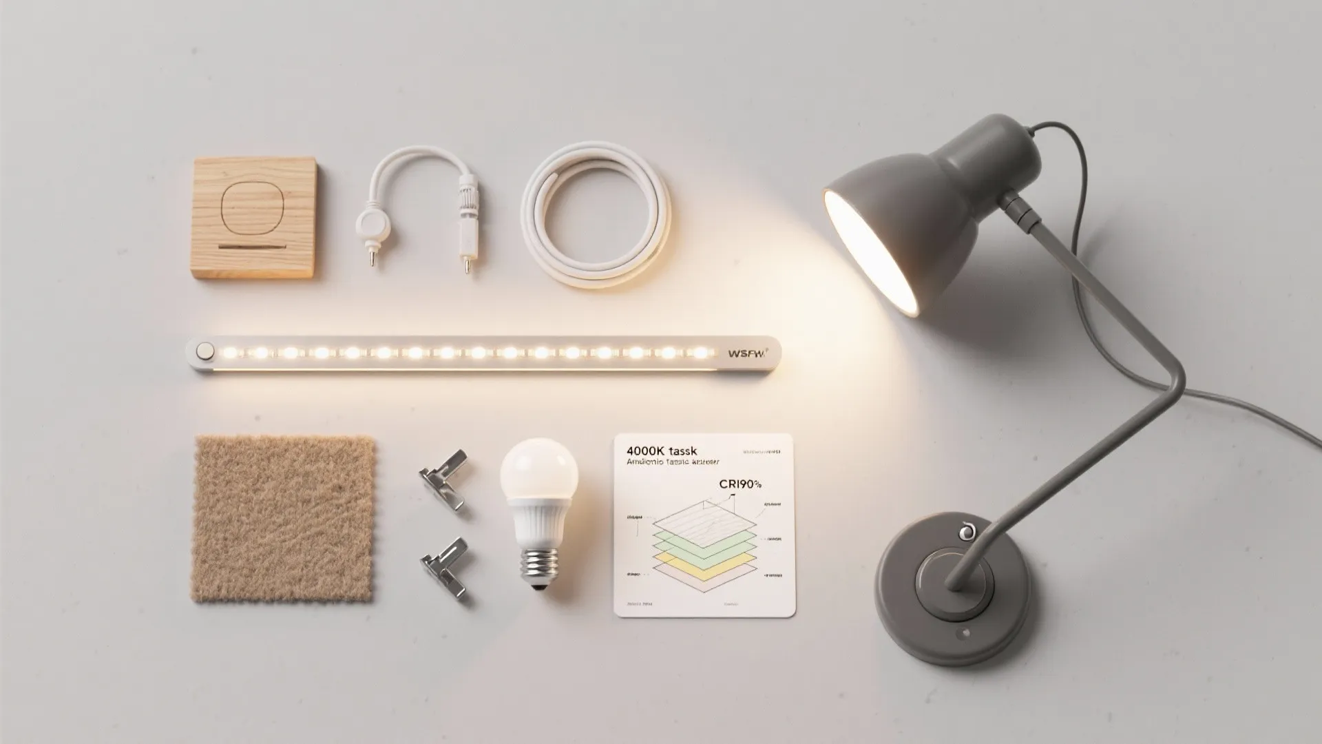 Layered lighting that respects the task