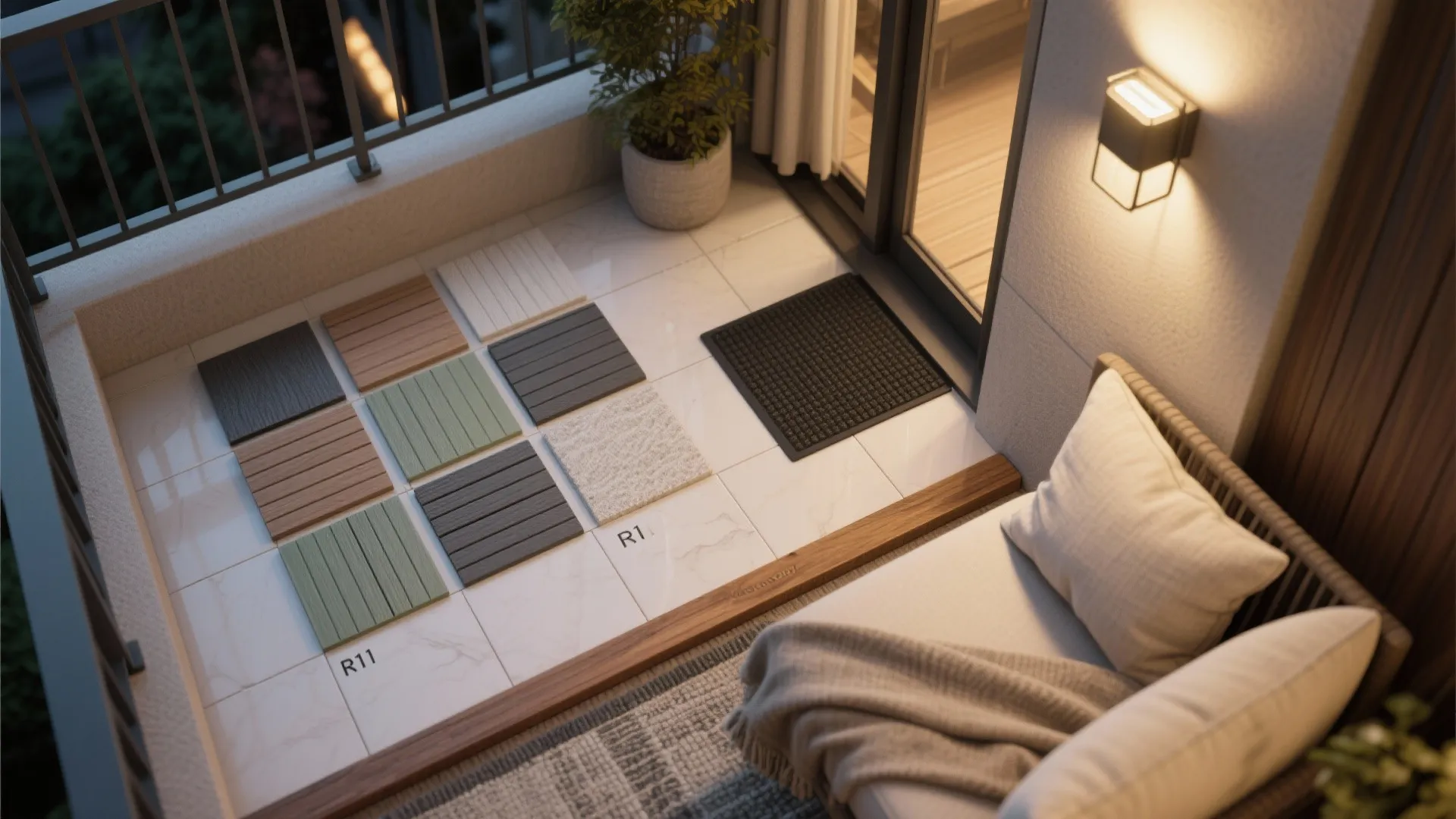 Lighting, flooring, and comfort layers