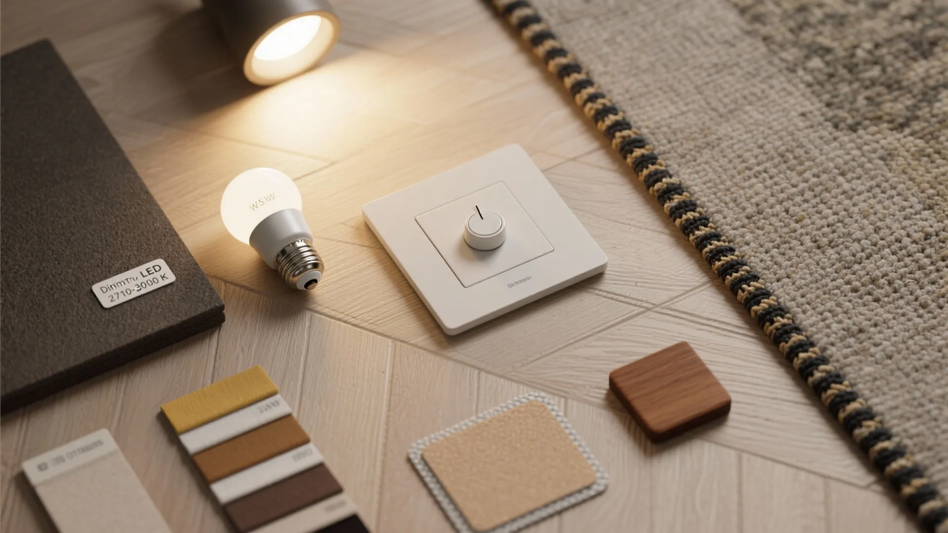 Lighting and floor zoning for calm entries