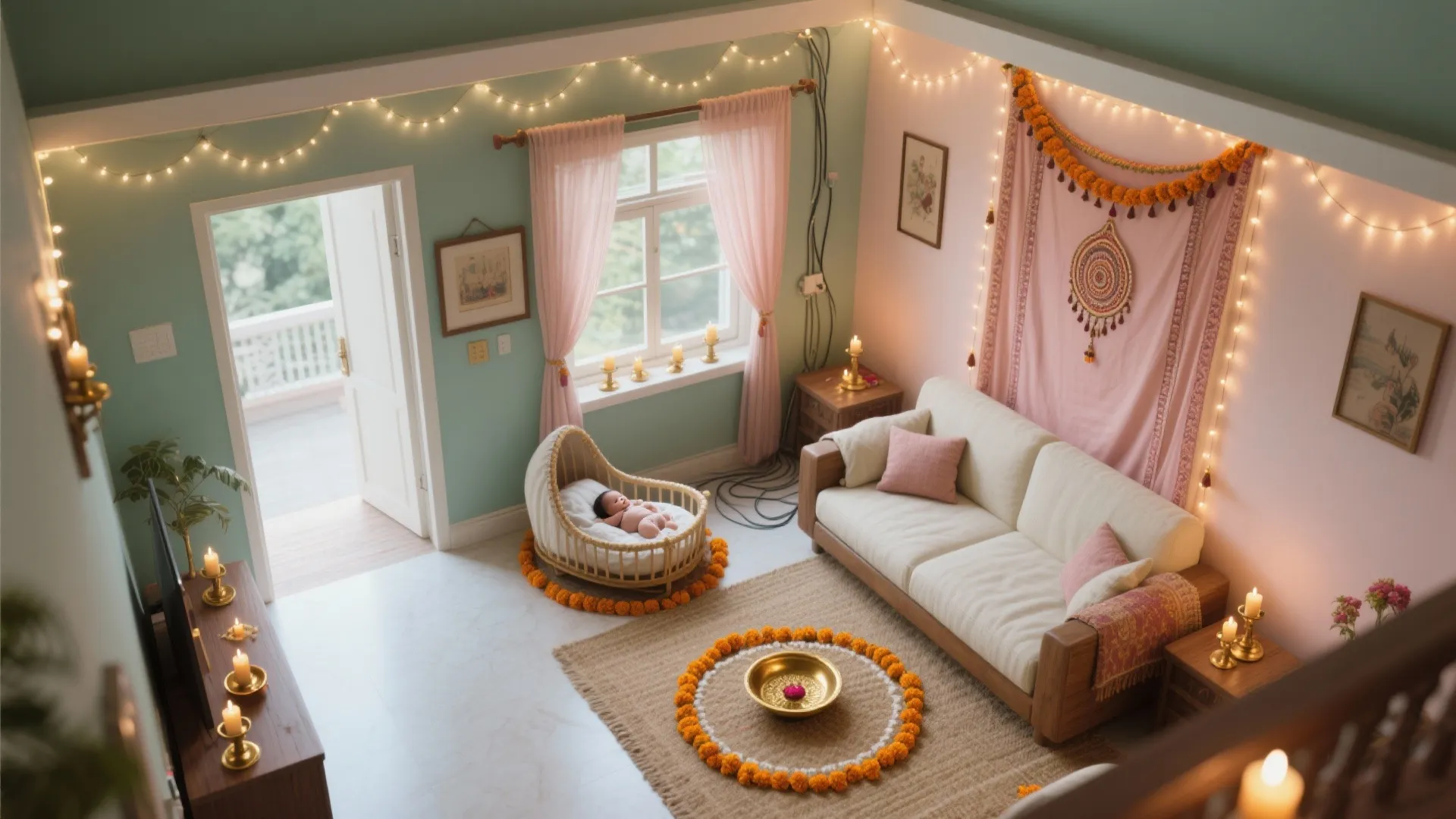 Intimate Lighting, Music, and Flow in a Small Space