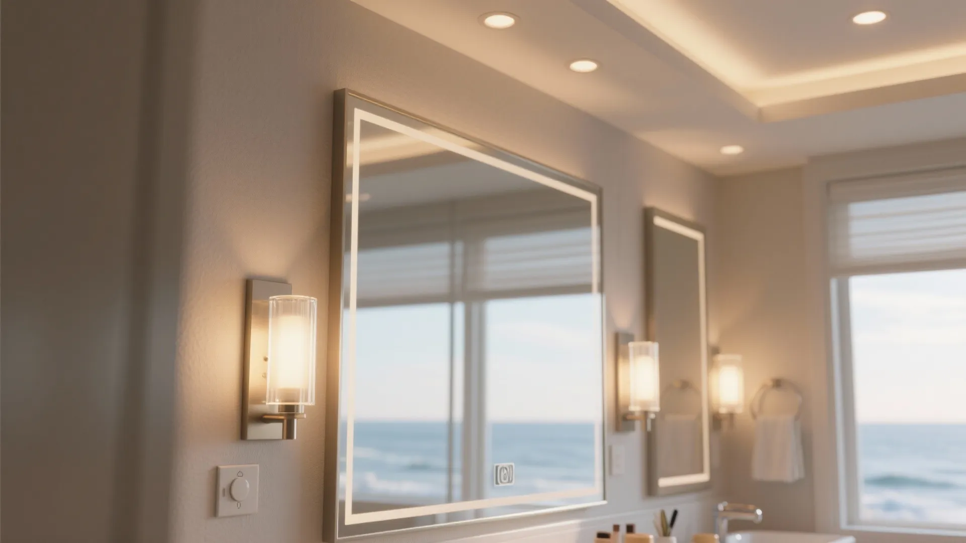 4. Lighting that mimics soft coastal daylight