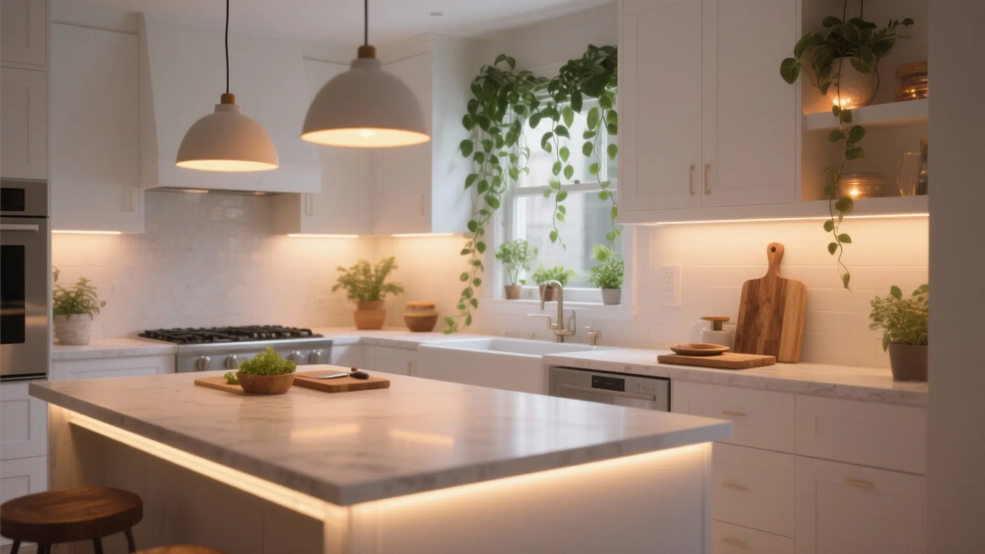 5. Add life with lighting and greenery