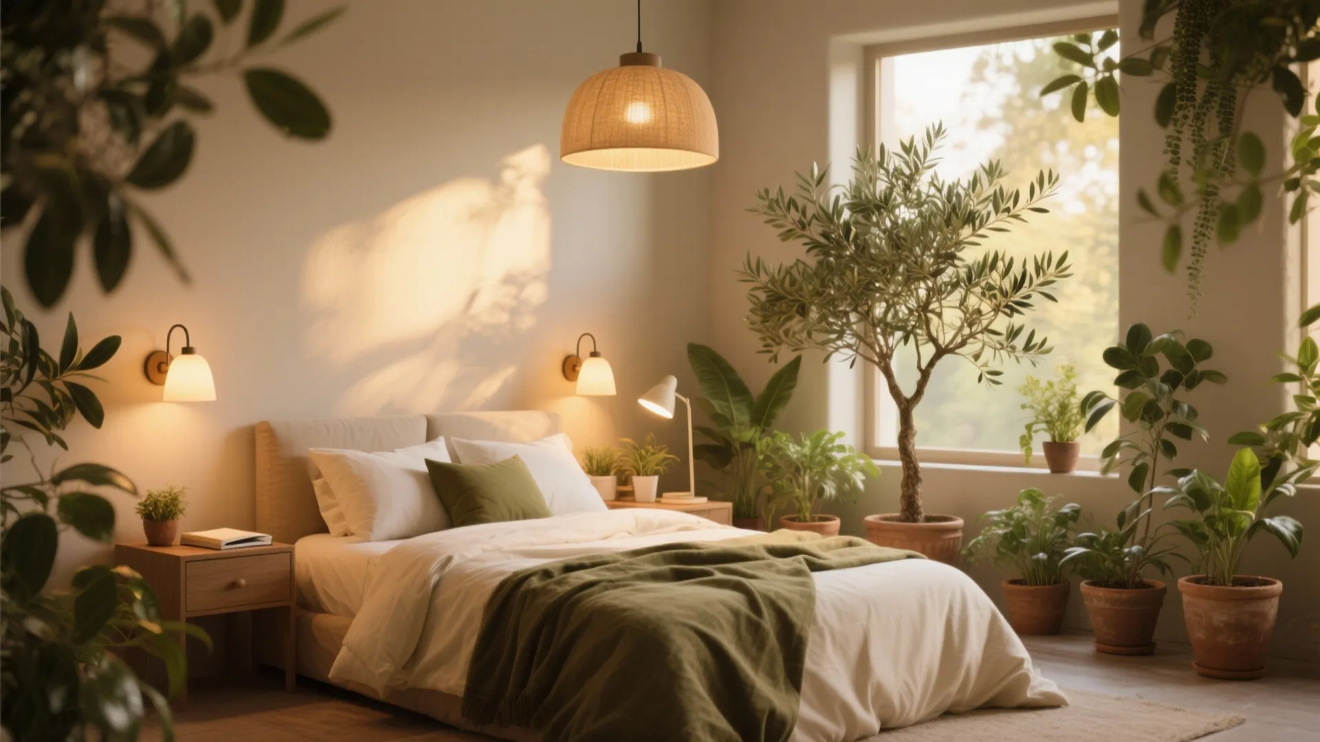 5. Layer Lighting and Add Living Greenery