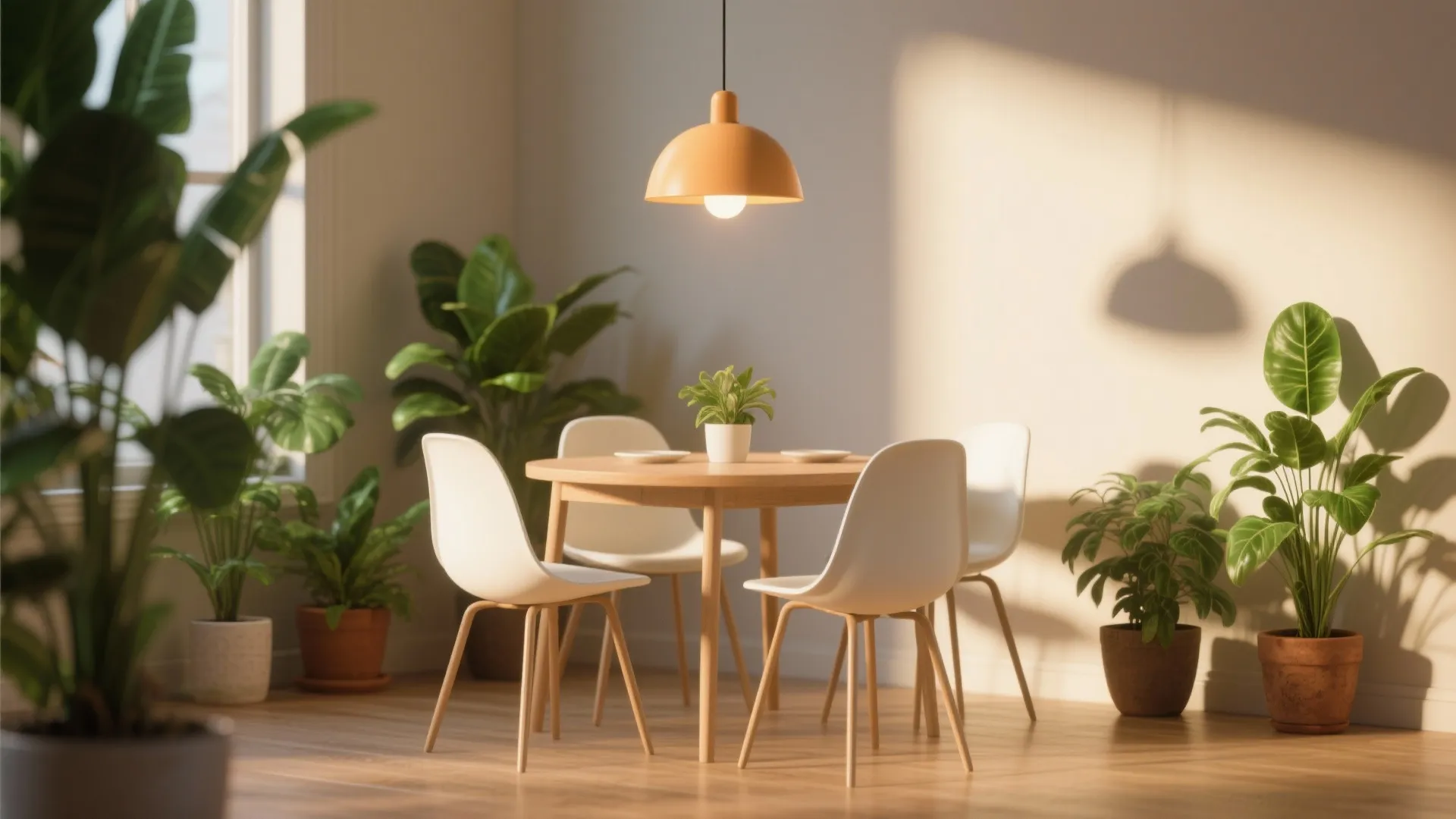 5. Layer with lighting and greenery