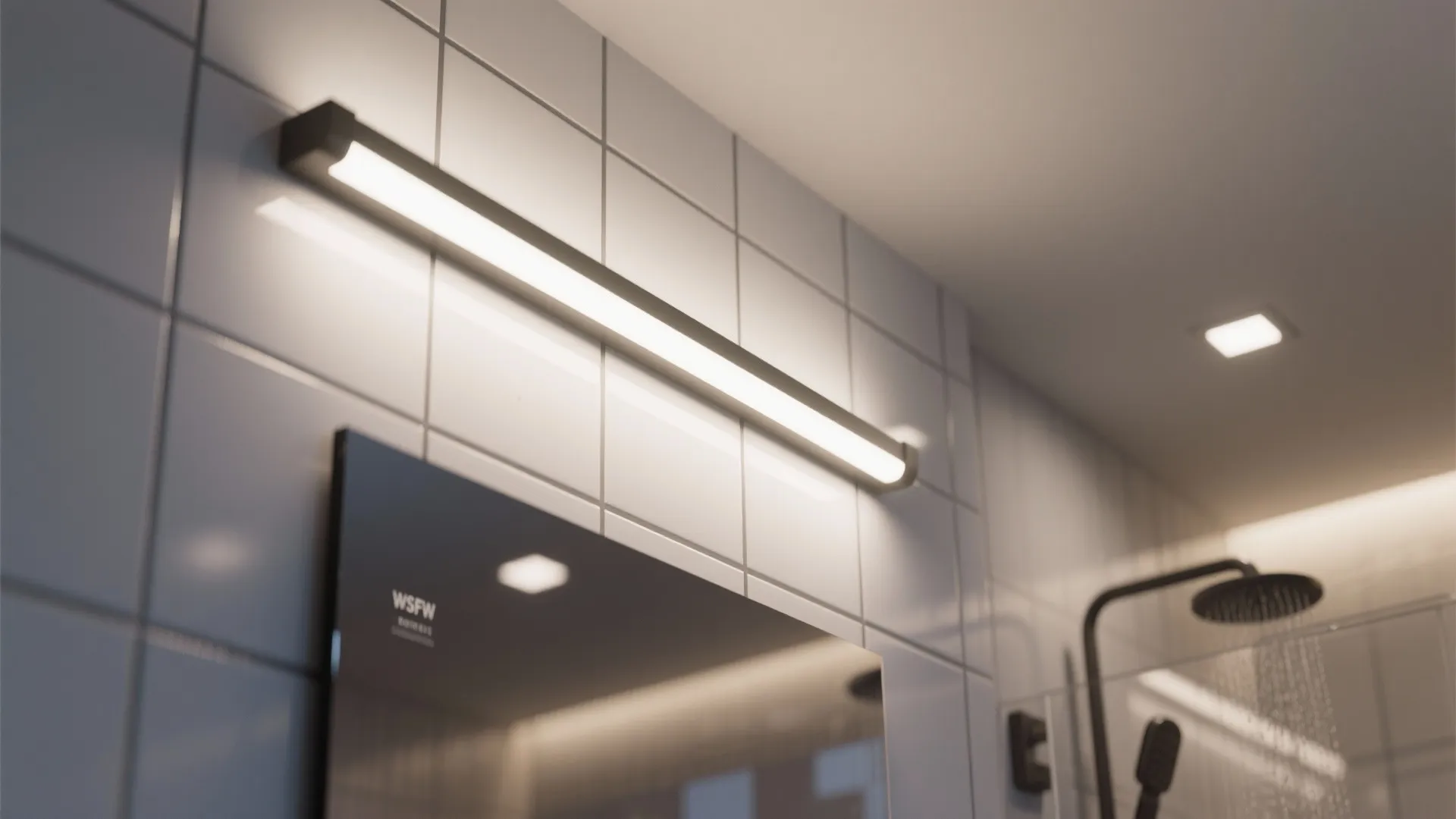 4. Use strategic lighting to highlight grout lines