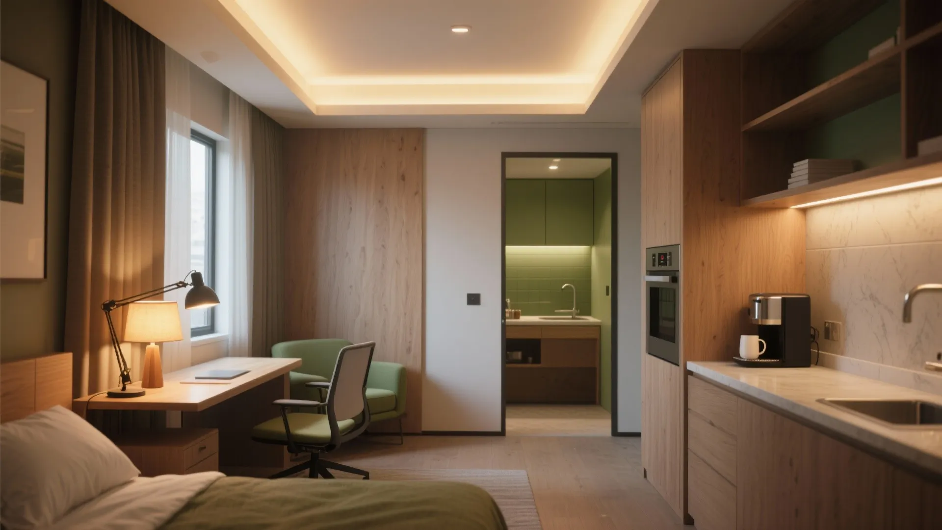 5. Flexible Lighting and a Small Kitchen Nook