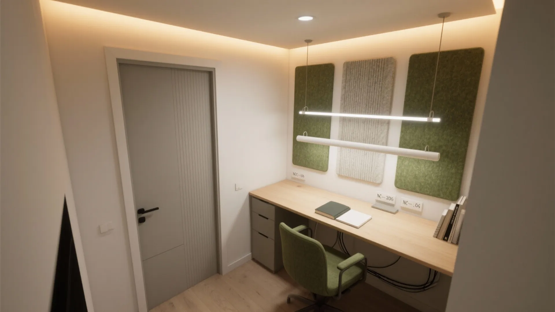 Task Lighting Ladder with Acoustic Control