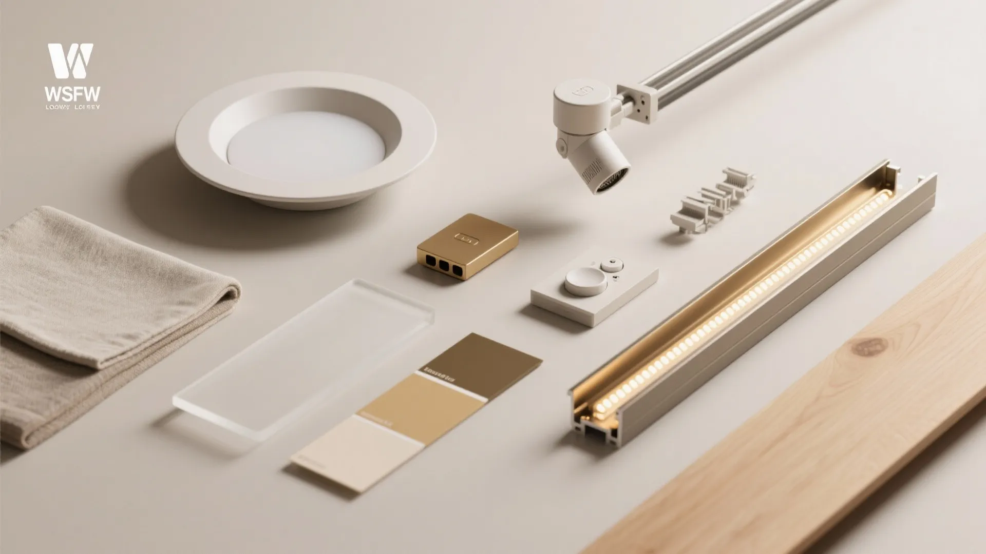 Layered lighting: recessed + flush + accents