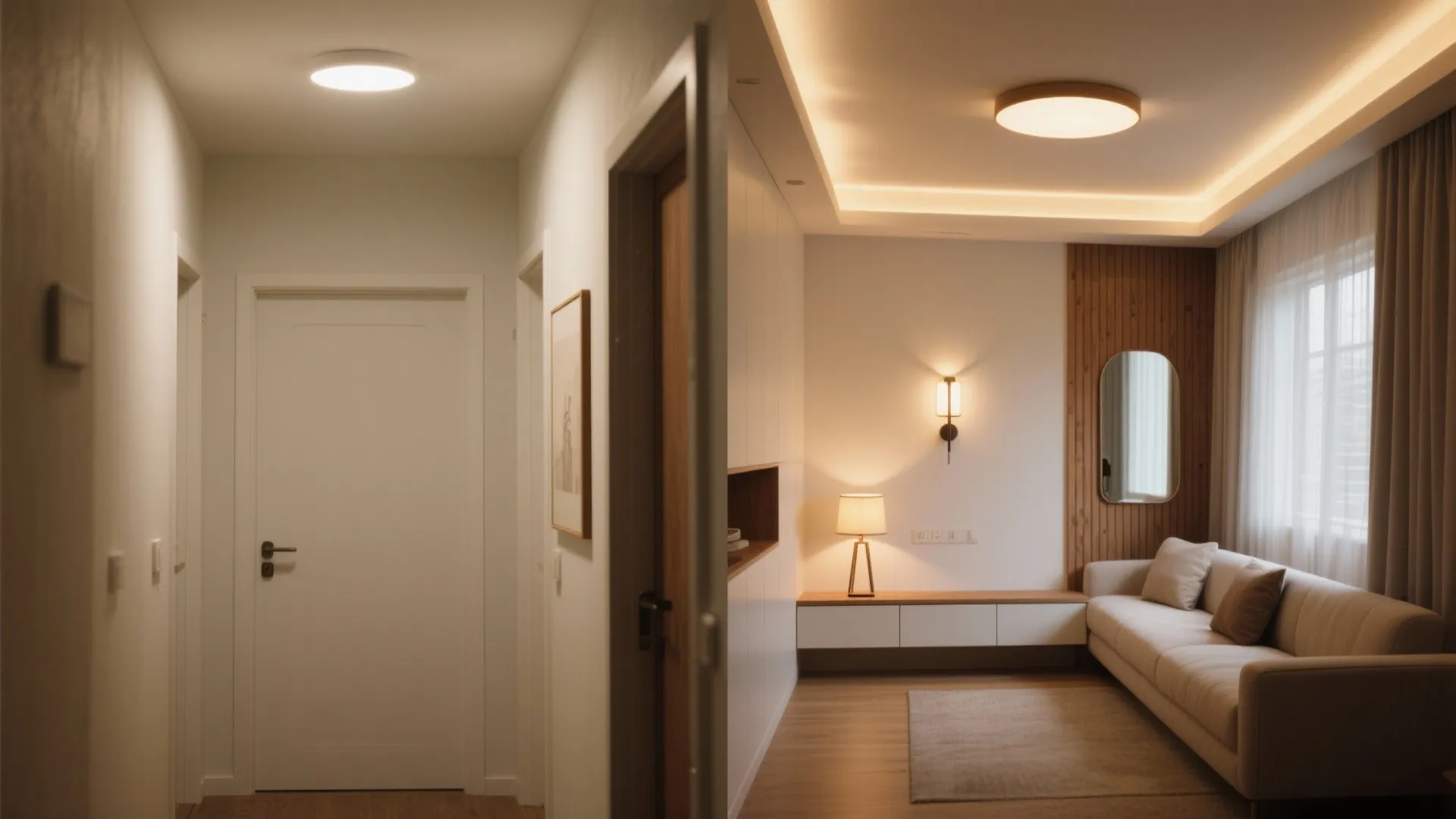 Layered Lighting That Stretches the Room