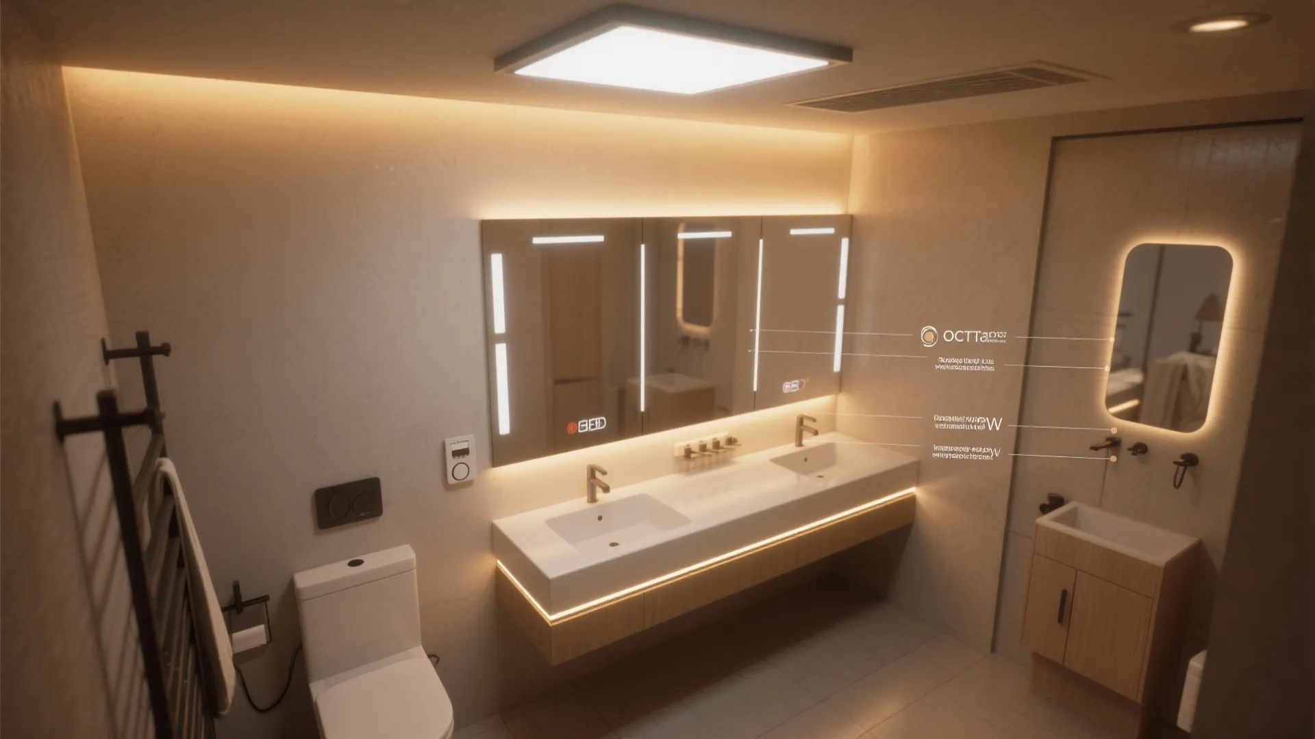 4. Efficient lighting: layered and flattering