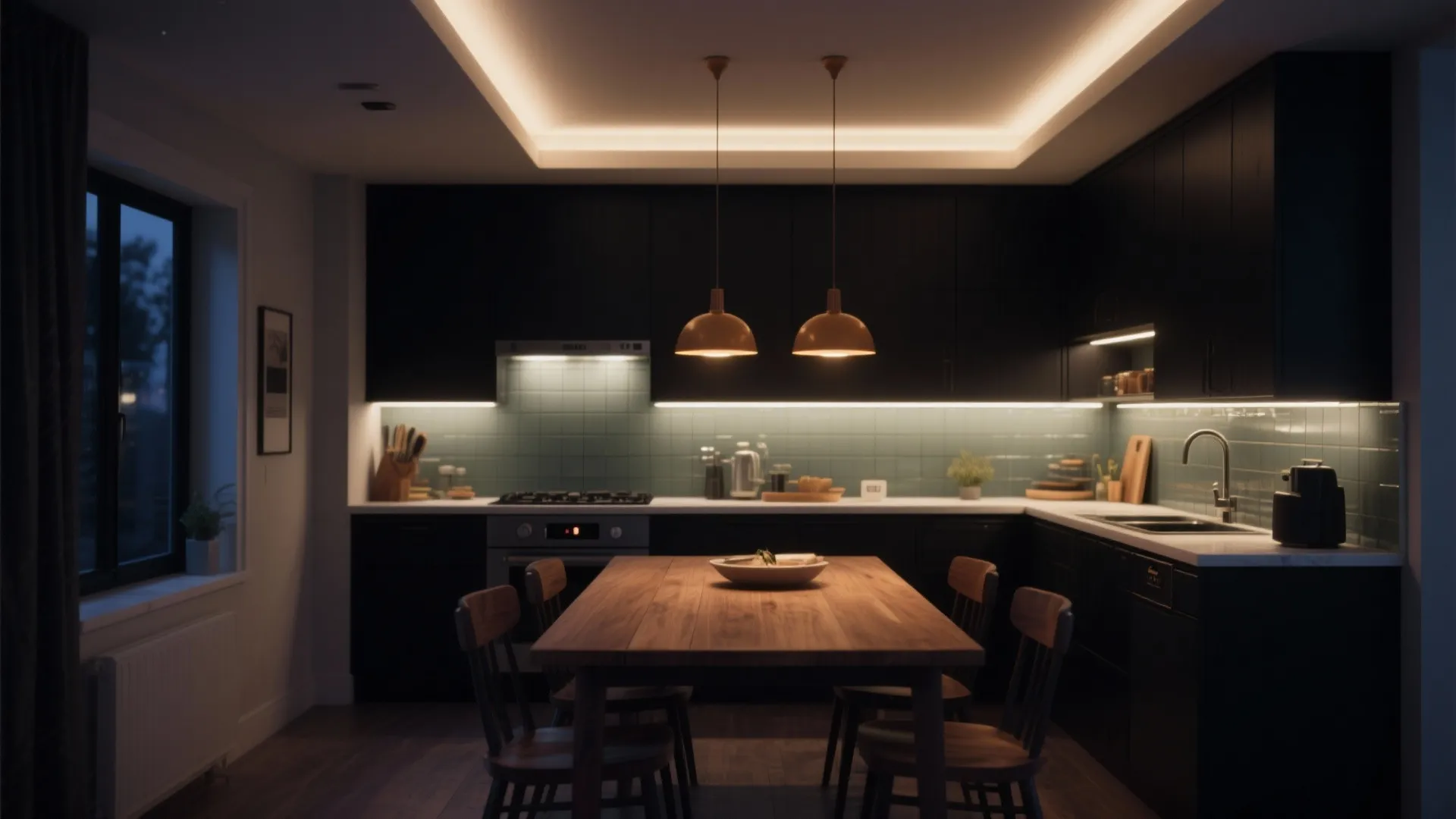 Flexible Lighting Layers for Cooking and Dining