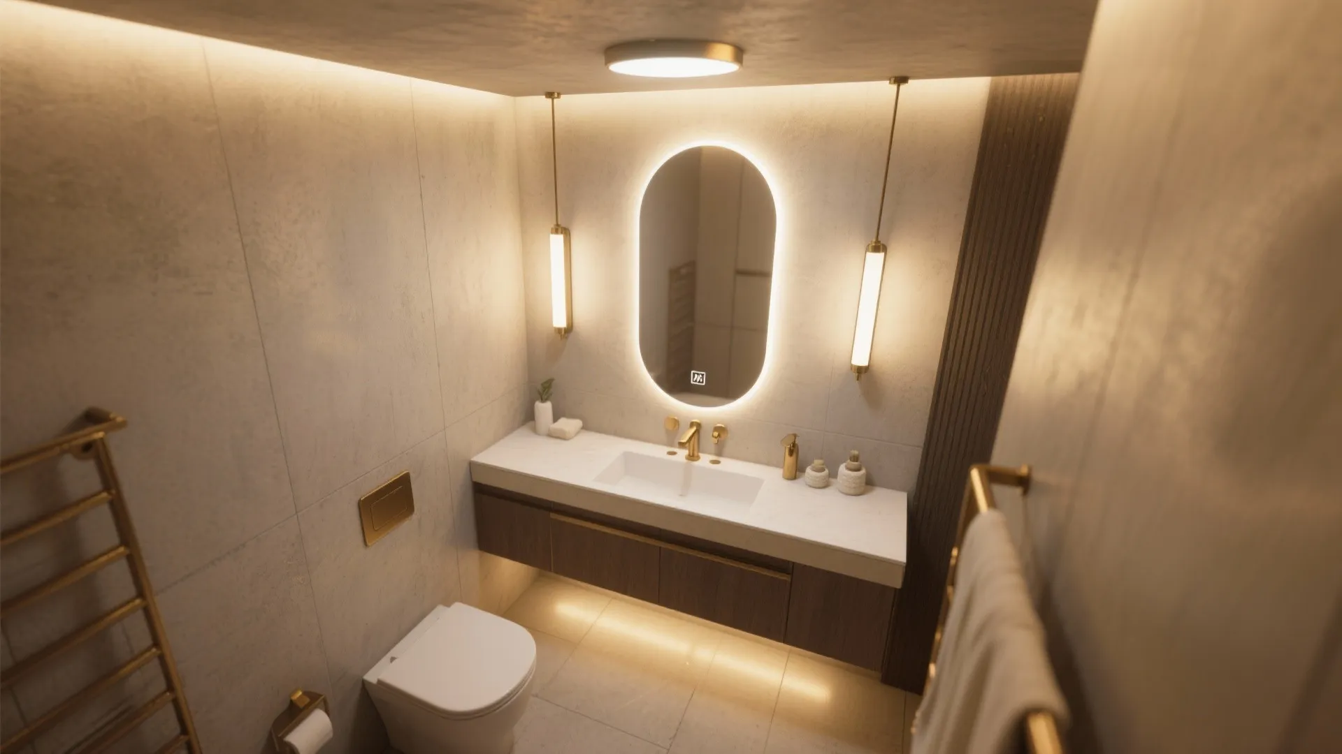 2) Hotel-Style Lighting in Layers