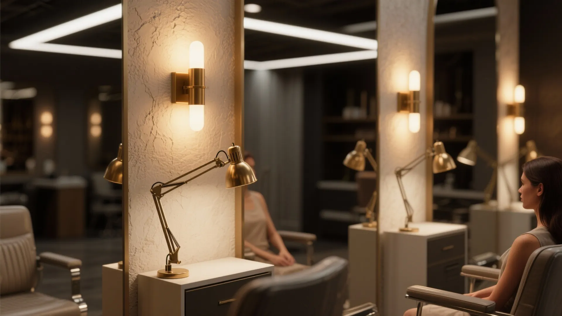 4. Lighting Layers: Warm task light and flattering fill