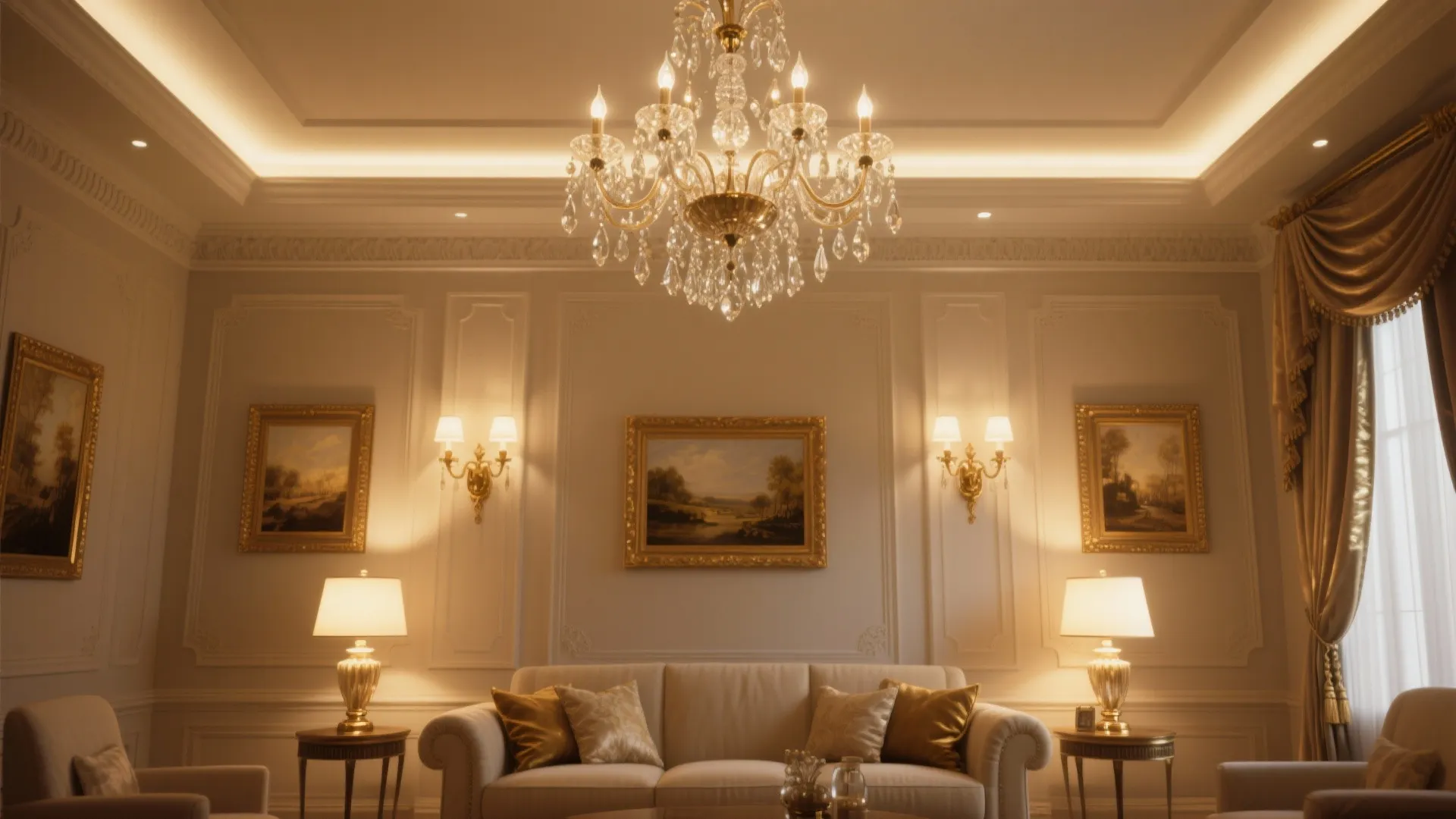 Regal Light: Chandeliers, Sconces, and Sun