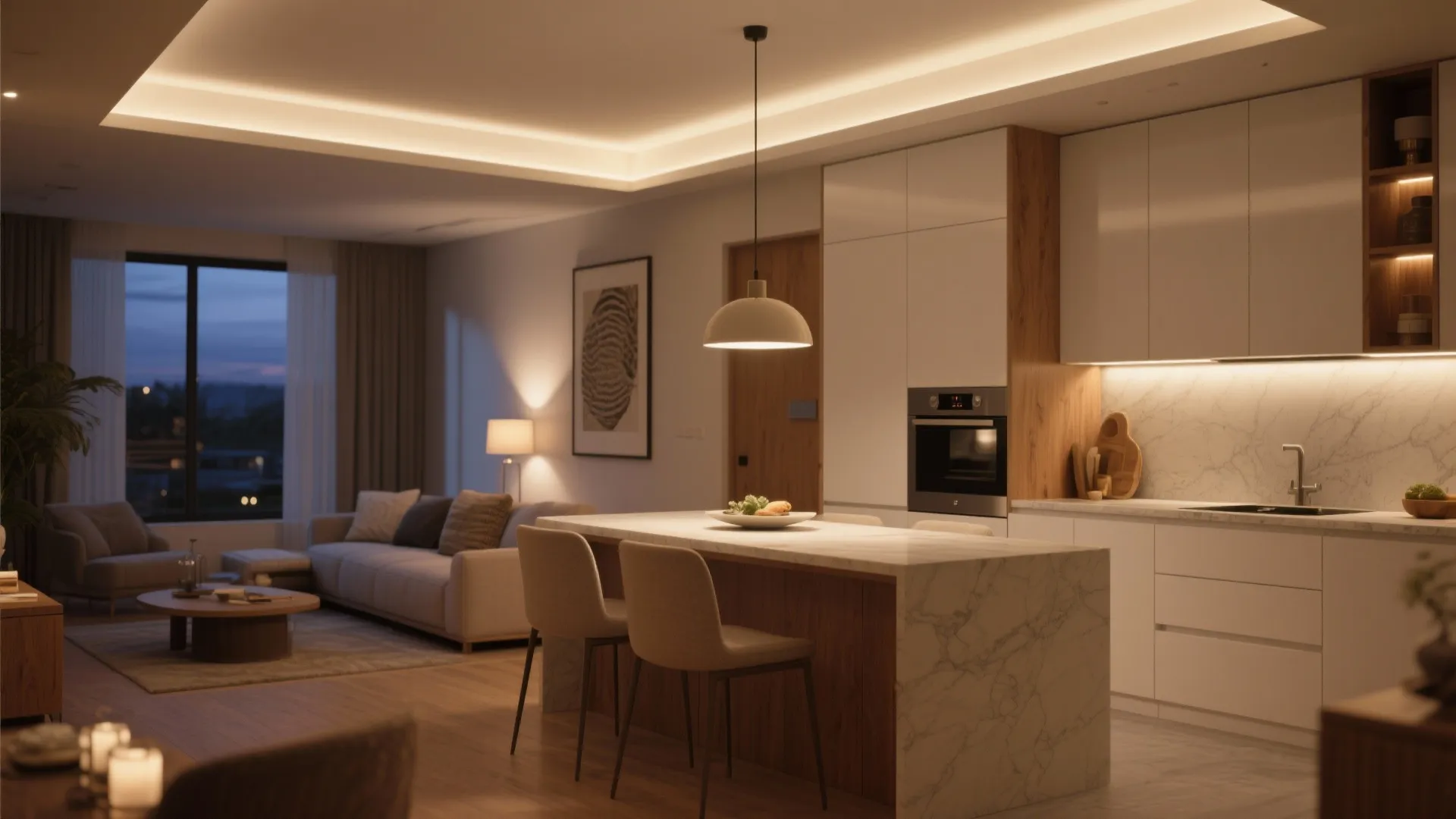 Layered Lighting That Shapes Space