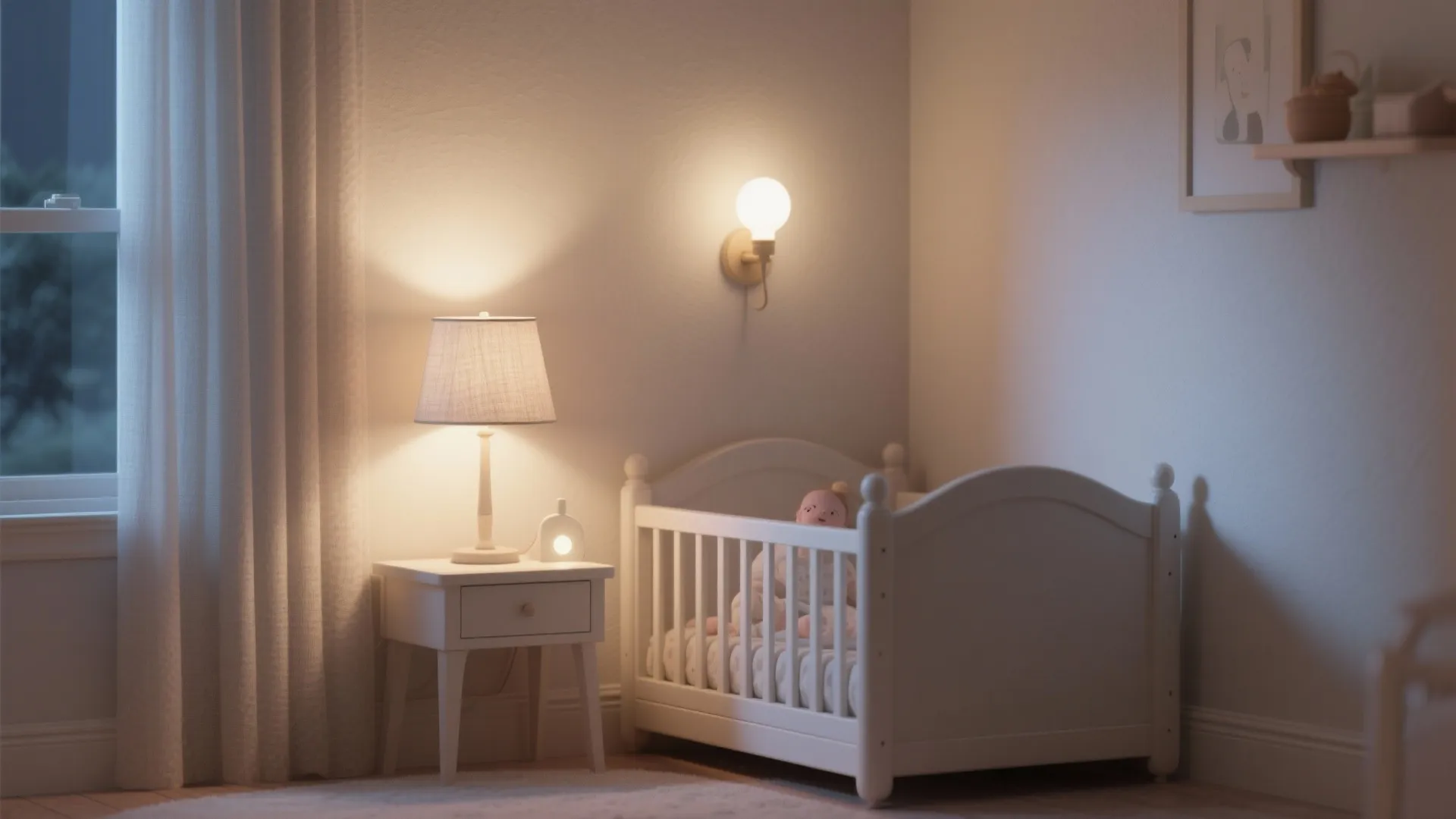 Gentle Lighting Layers for Newborn Comfort