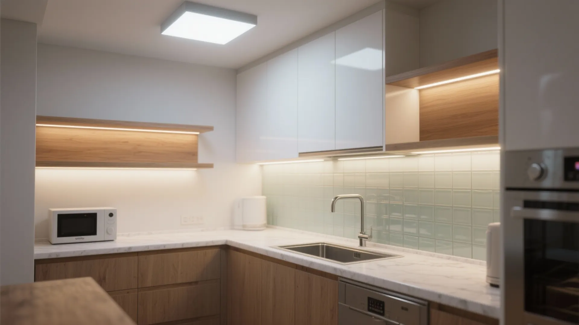 Smart Lighting Layers in Small Kitchens
