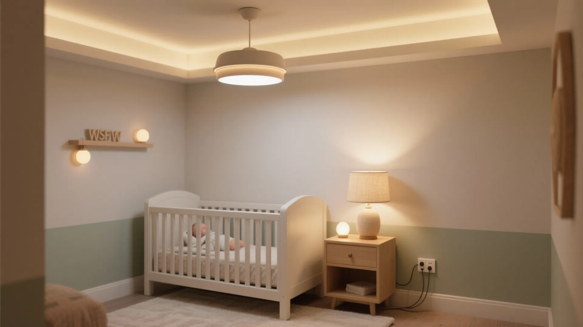 Gentle Lighting Layers for Newborn Calm