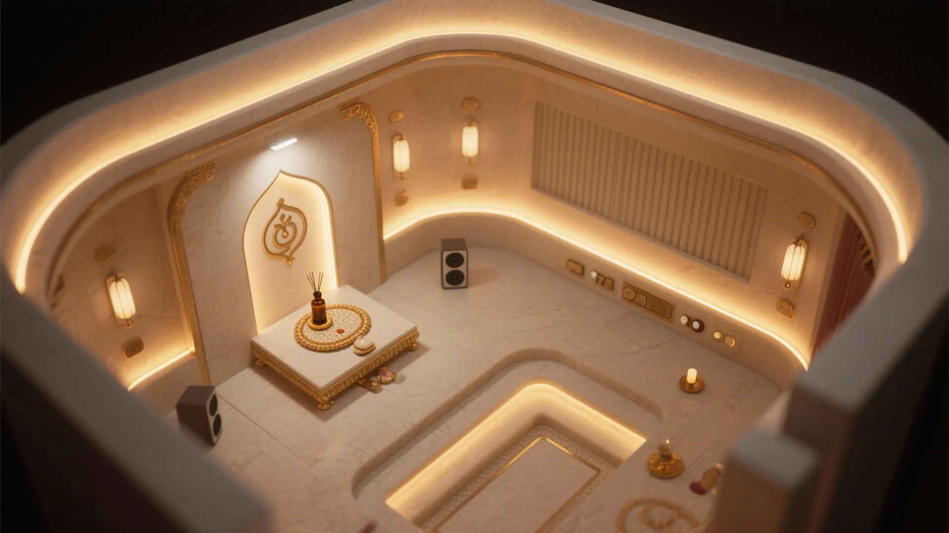 Lighting, scent, and sound layering for immersion