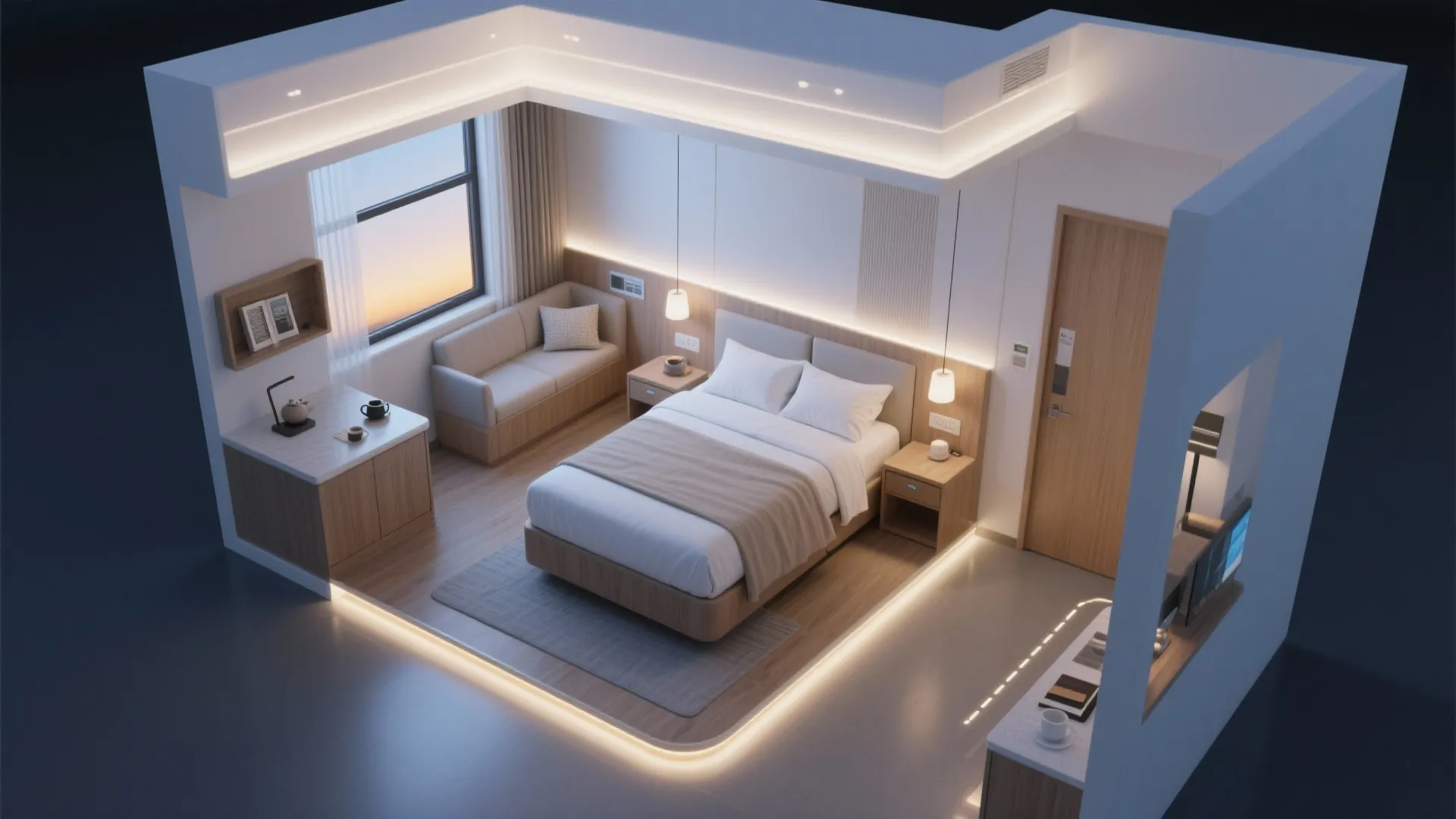 Sensory Lighting Layers with Circadian Support