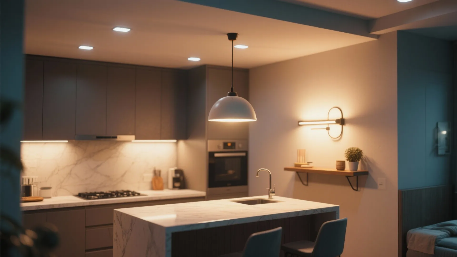 4. Lighting layers to enlarge the mood