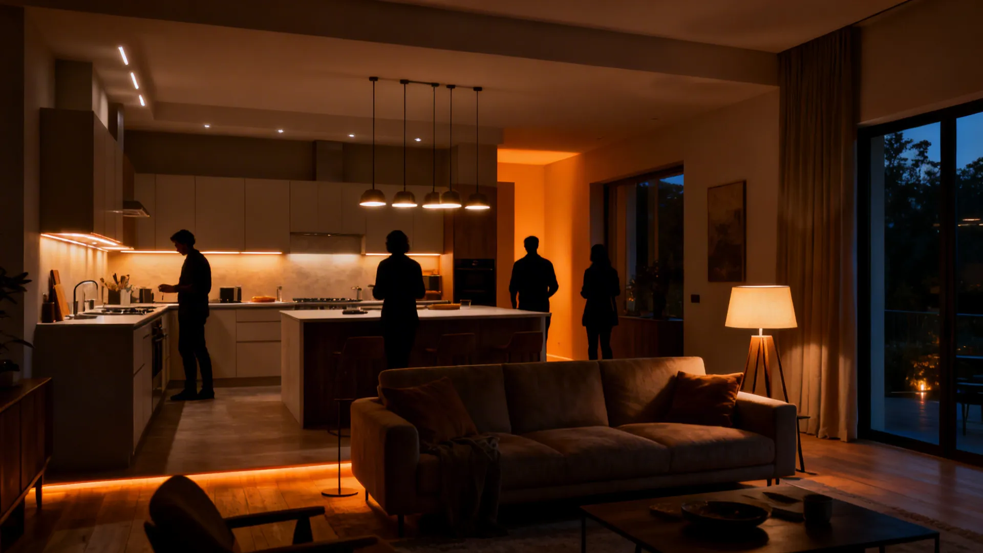 5. Lighting layers to set separate moods