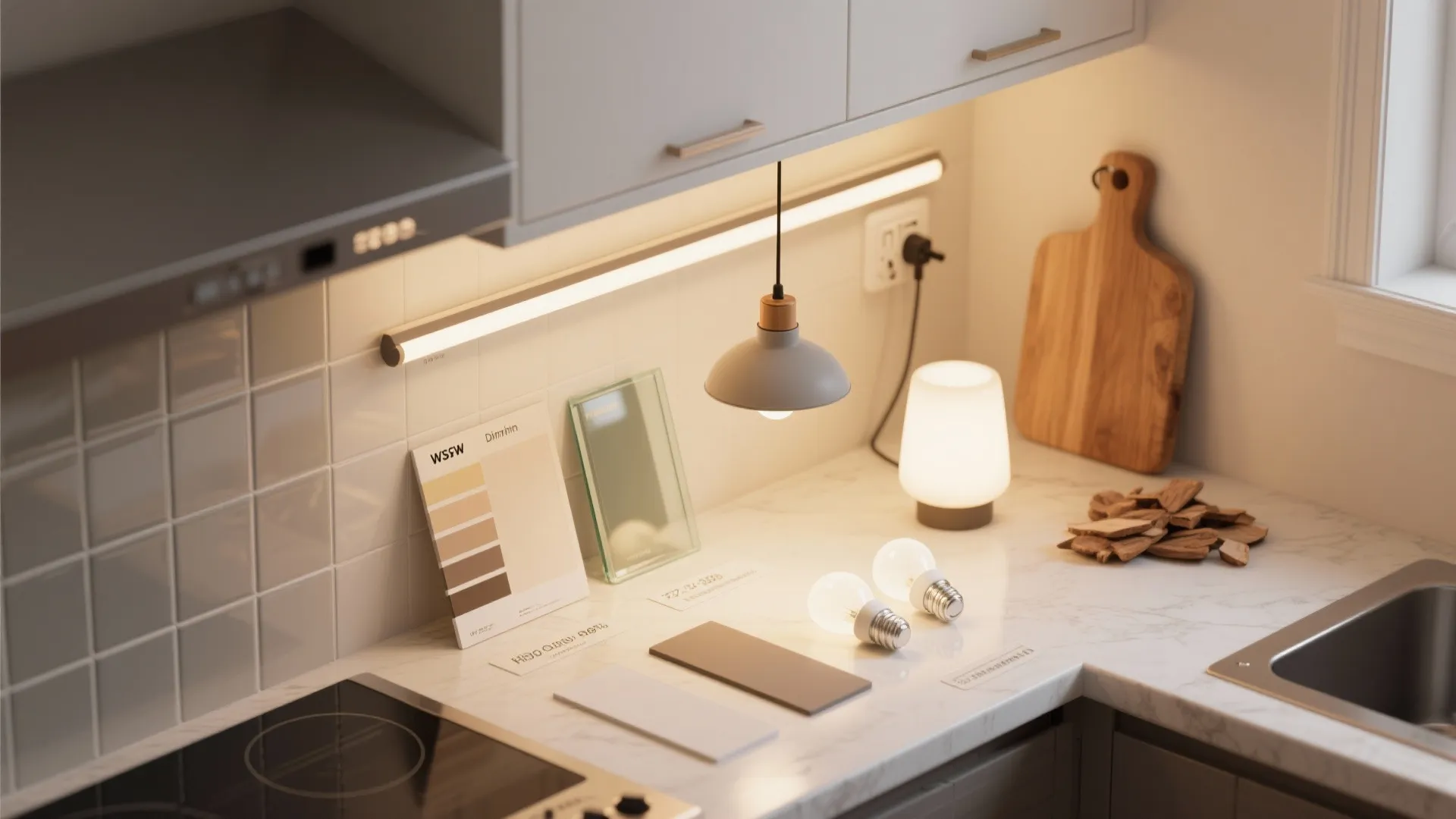 Soft lighting layers for a gentle welcome glow